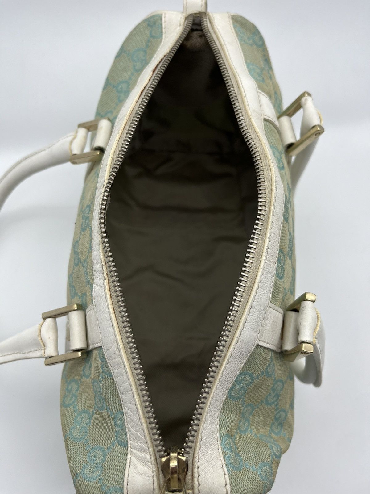 Gucci GUCCI GG Canvas Shoulder Bag Light Blue Size ONE SIZE - 16 Thumbnail