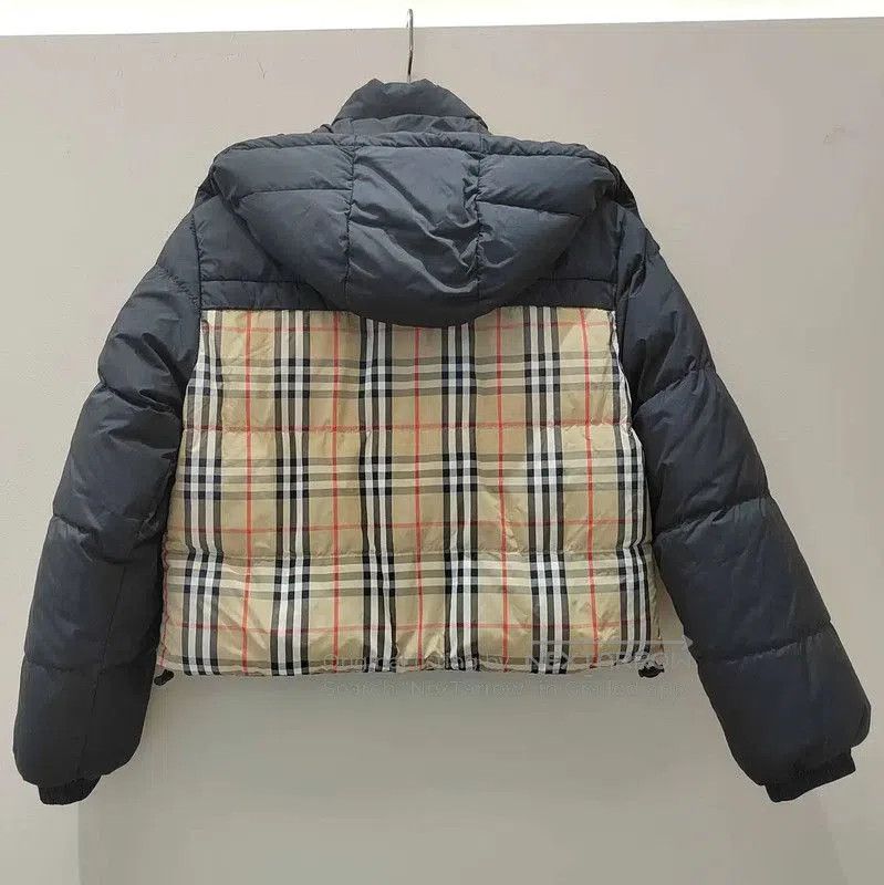 Burberry Burberry Black Cotton Women's Down Jacket. Size L / US 10 / IT 46 - 1 Thumbnail