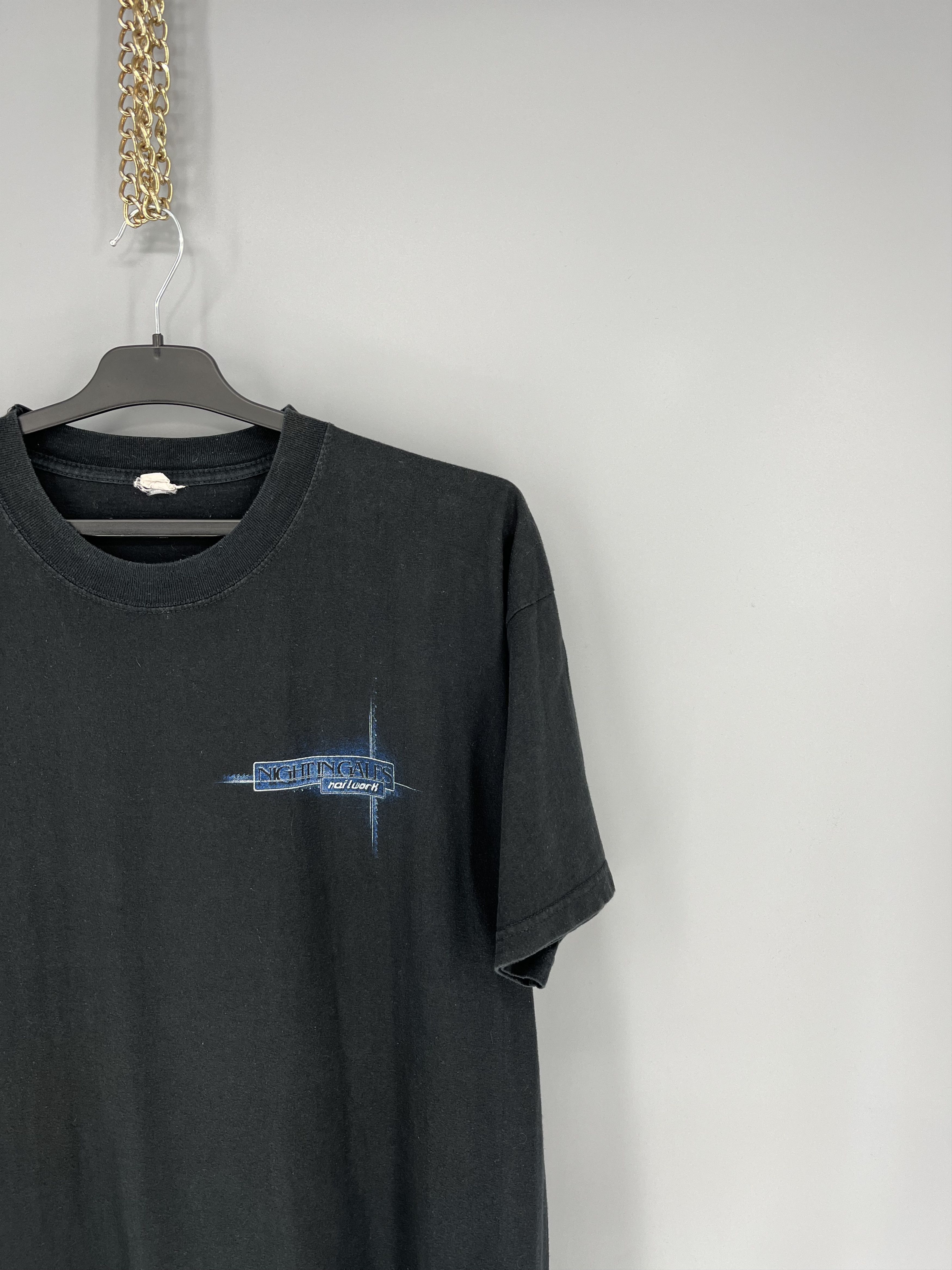 Band Tees × Vintage NIGHT IN GALES T-SHIRT "Nailwork" - absolute rarity, 1999 Size US XL / EU 56 / 4 - 6 Thumbnail