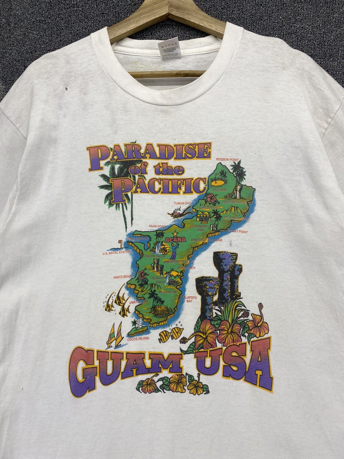 Vintage Vintage Hawaii Guam U.S.A Tee T Shirts Size US L / EU 52-54 / 3 - 5 Thumbnail