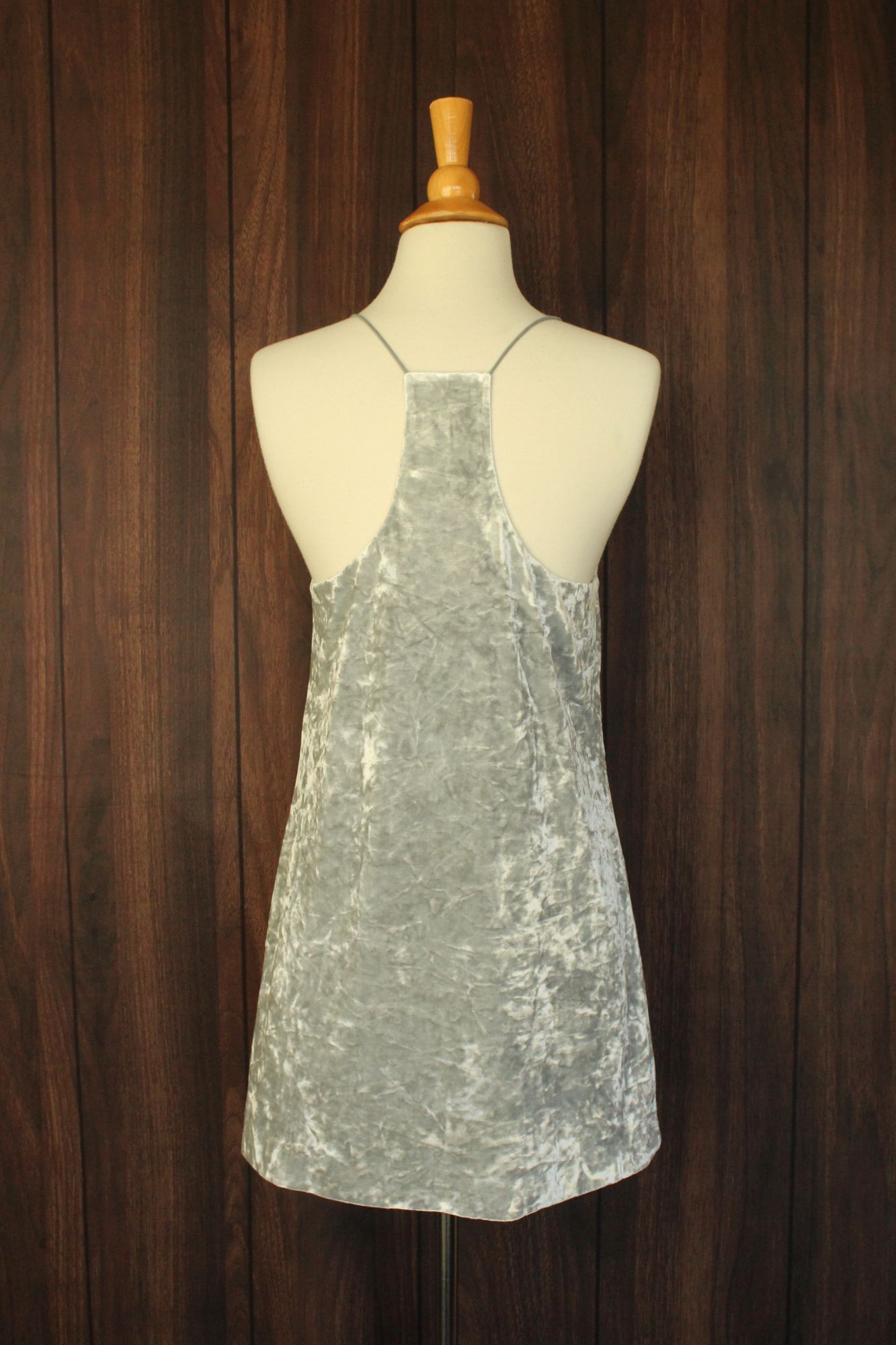 Other CeCe Dress, Silver Velvet Mini, Size 4, Racerback Size S / US 4 / IT 40 - 10 Thumbnail