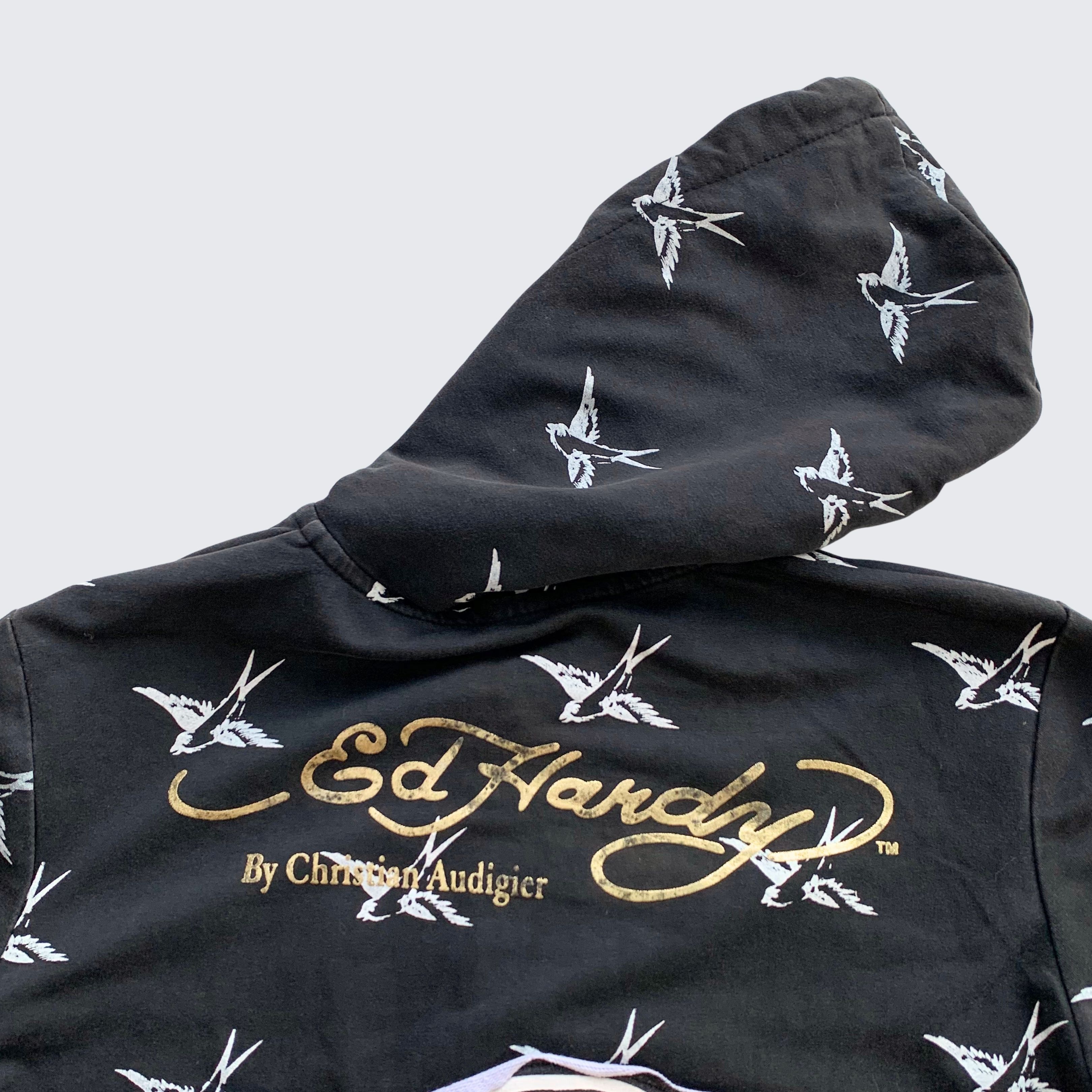 Ed Hardy 2000s Ed Hardy By Christian Audigier Zip Hoodie Size XS / US 0-2 / IT 36-38 - 6 Thumbnail
