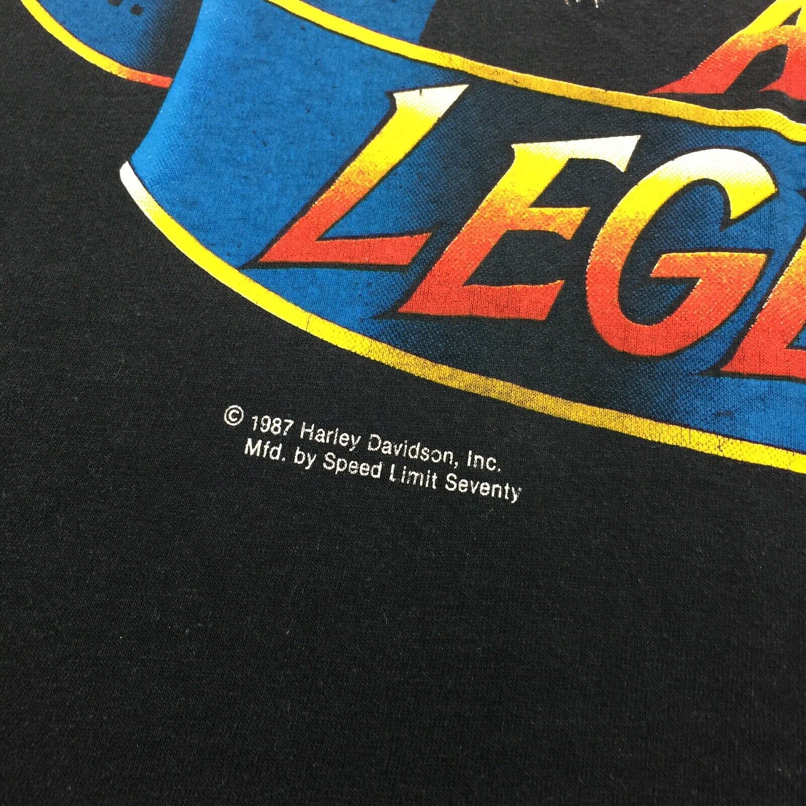 Harley Davidson RARE Vintage 1987 Harley Davidson Eagle Single Stitch TShirt Size US L / EU 52-54 / 3 - 3 Thumbnail