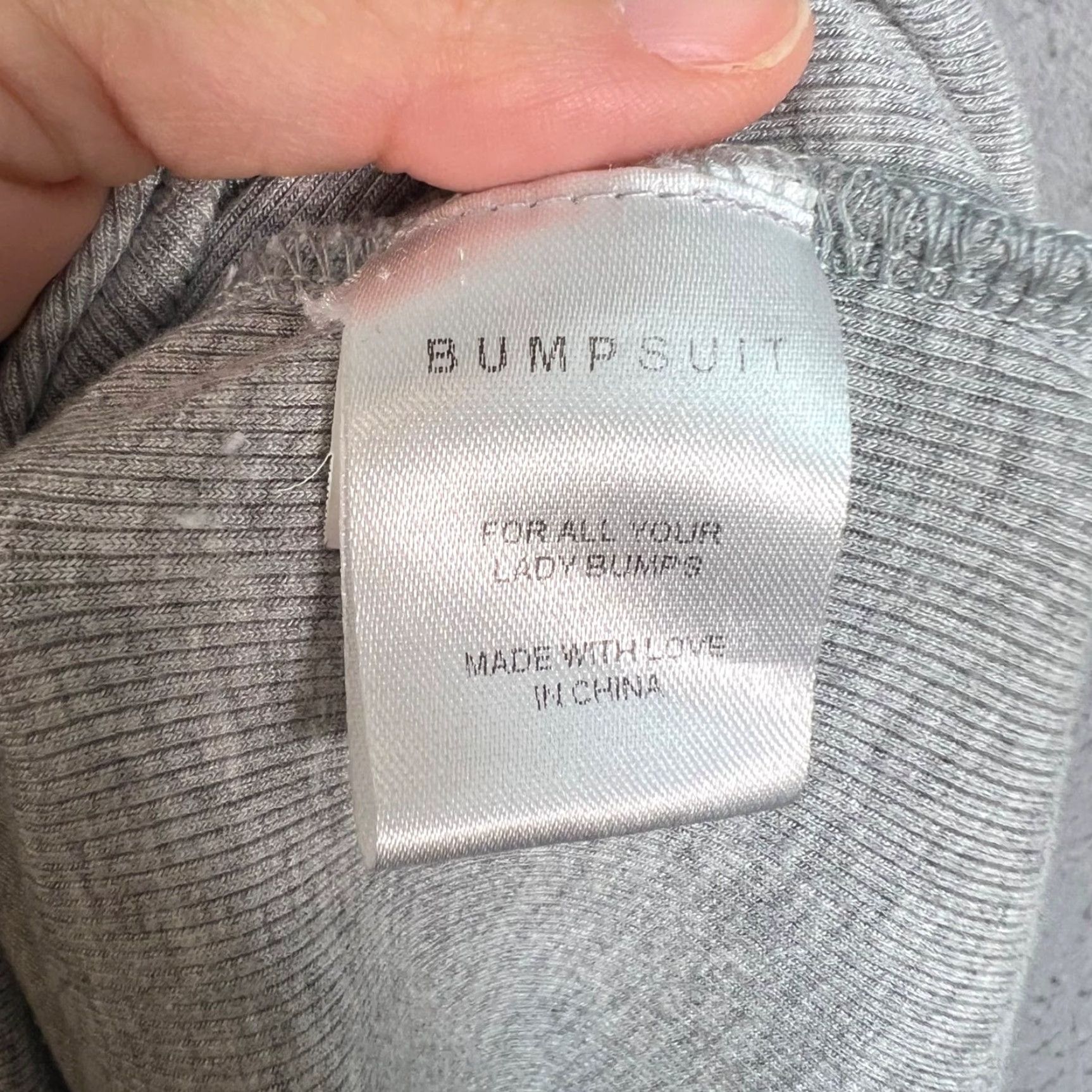 Vintage Bumpsuit Womens Maxi Dress Size S Gray Ruched Front Maternity Size S / US 4 / IT 40 - 7 Thumbnail