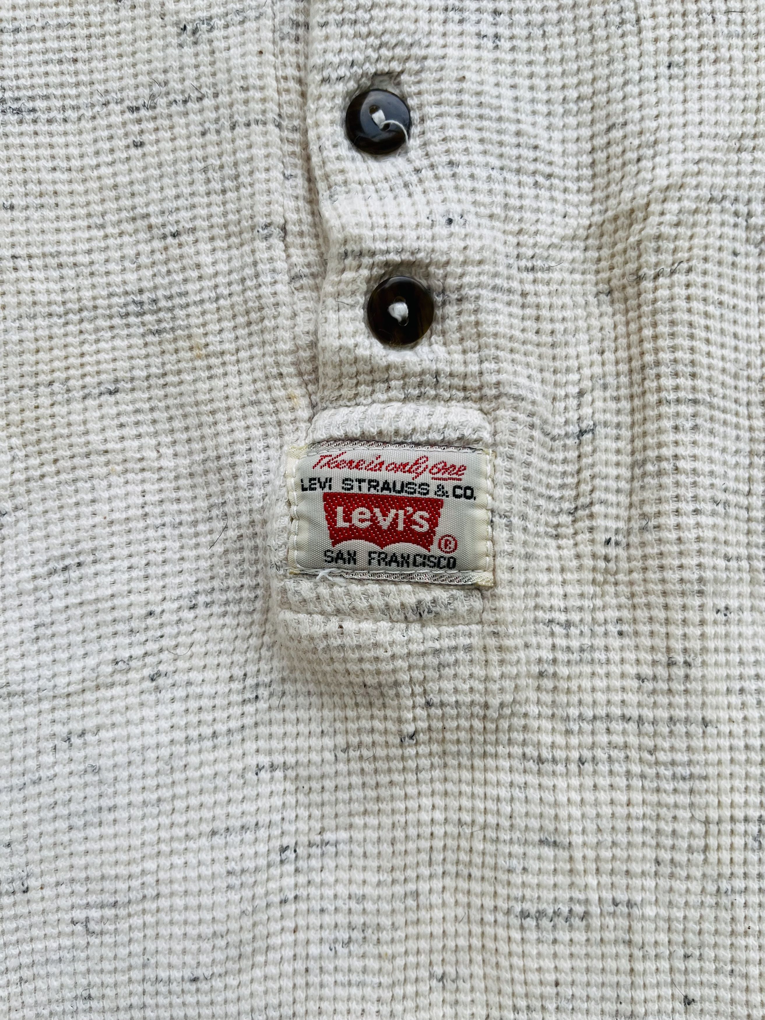 Levi's Vintage Clothing × Vintage Vintage 90s Levis Half Button Streetwear Fashion Style Size US M / EU 48-50 / 2 - 6 Thumbnail