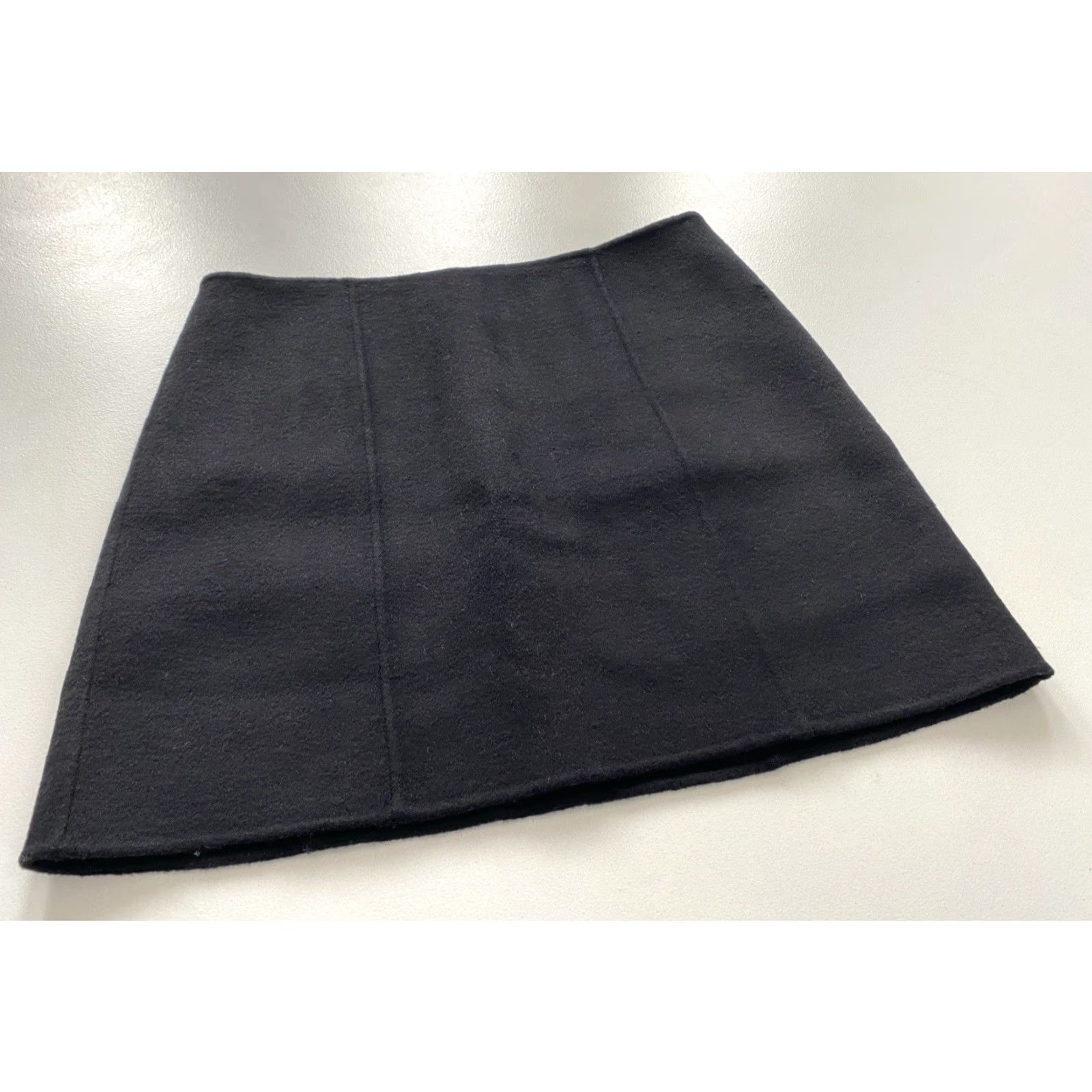 Alex Mill VINTAGE Alex Mill Skirt Women Mini NYC Black Wool Blend Size 8 Size 30" / US 8 / IT 44 - 2 Thumbnail