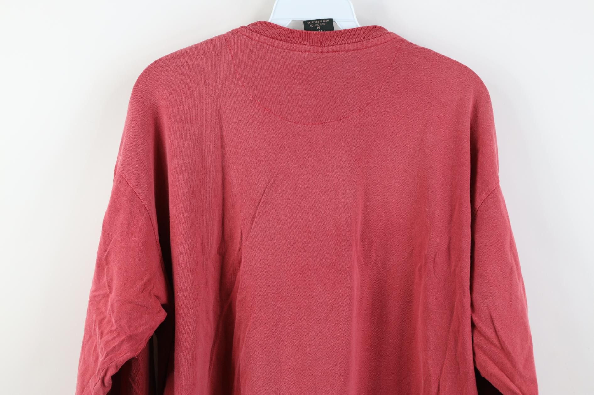 Vintage Vintage 90s Streetwear Stonewash Blank Long Sleeve T-Shirt Size US M / EU 48-50 / 2 - 12 Thumbnail