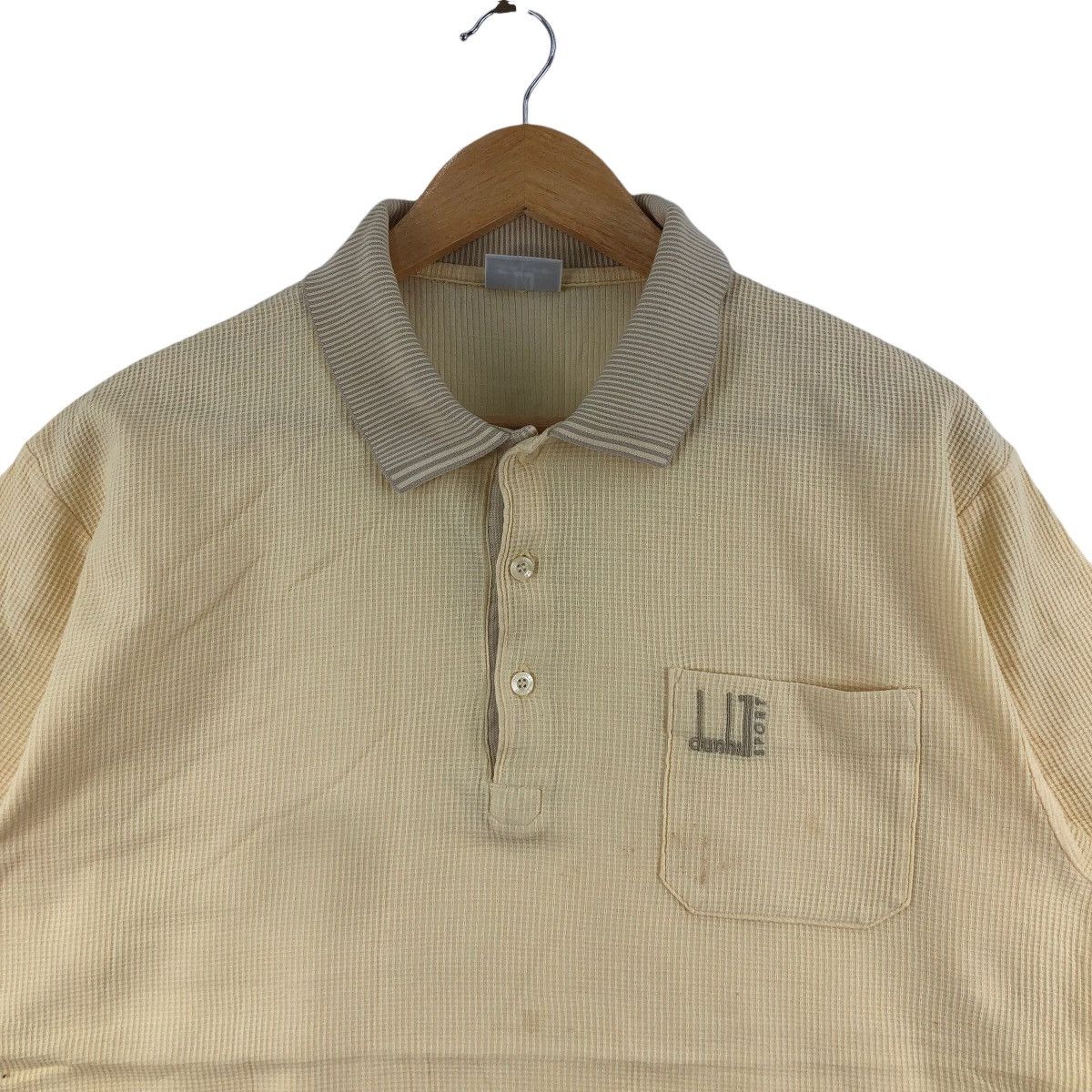 Alfred Dunhill × Vintage Vintage DUNHILL SPORT Polos Tee Pocket Logo Size US XL / EU 56 / 4 - 2 Thumbnail