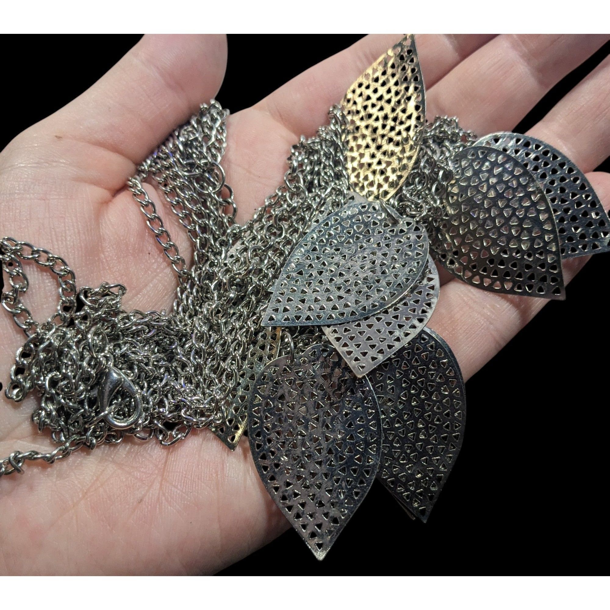 Other Nature Inspired Multilayer Chain And Leaf Charm Necklace Size ONE SIZE - 3 Thumbnail