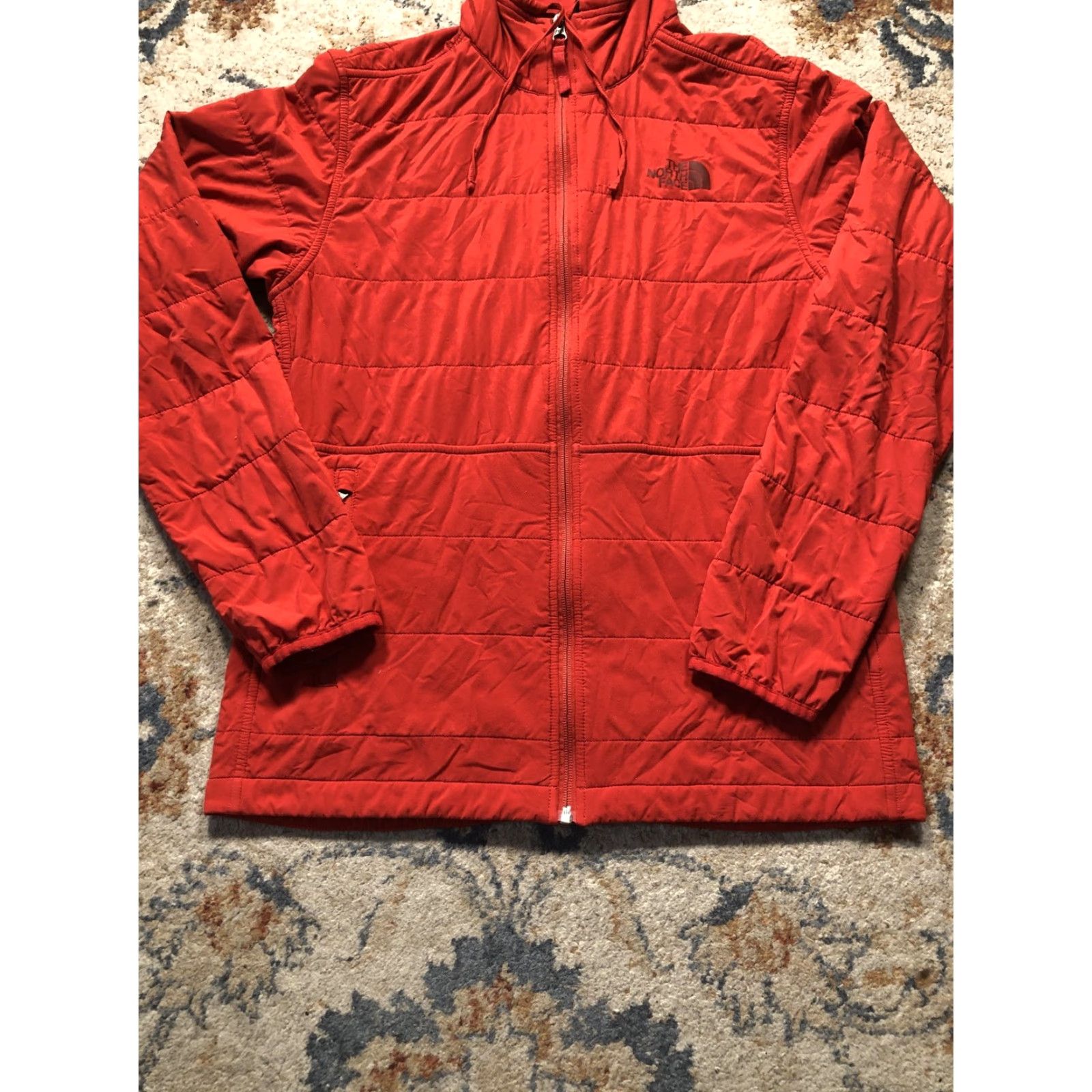 The North Face The North Face Jacket Mens S Red Hooded Quilted Full Zip Lightweight Outdoor Size US S / EU 44-46 / 1 - 5 Thumbnail