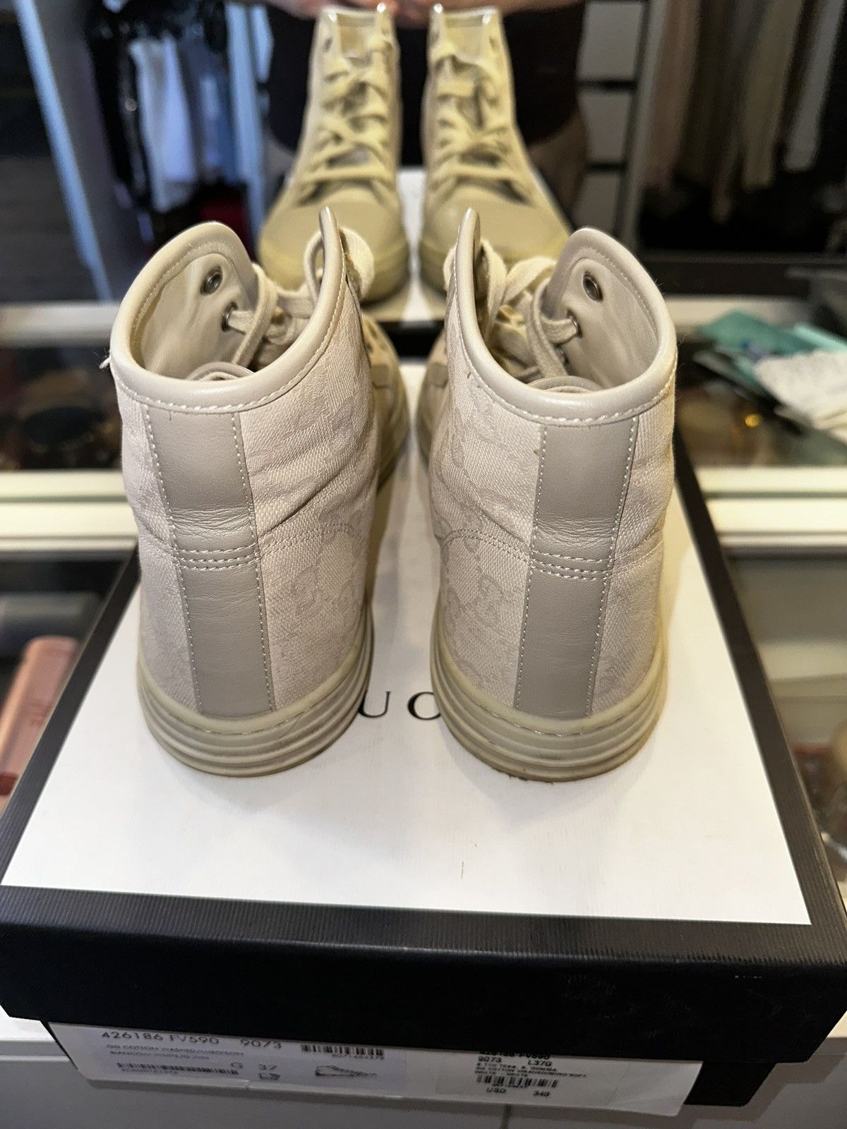 Gucci Gucci GG Canvas Aged Sneakers Size US 7 / IT 37 - 5 Thumbnail