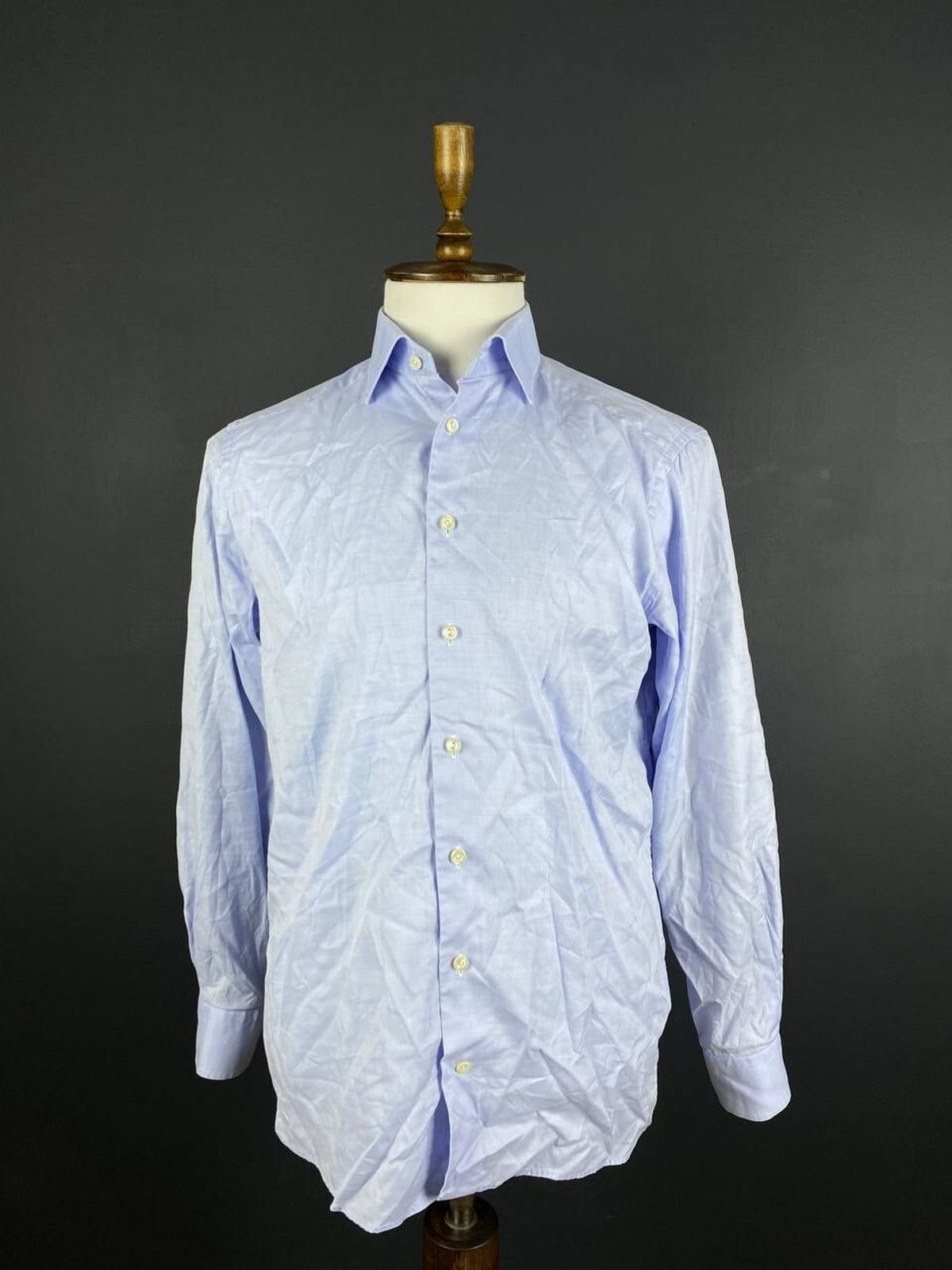 Eton Eton Contemporary Blue Luxury Shirt Size 40 / 15 / 3/4 Size US M / EU 48-50 / 2 - 1 Thumbnail