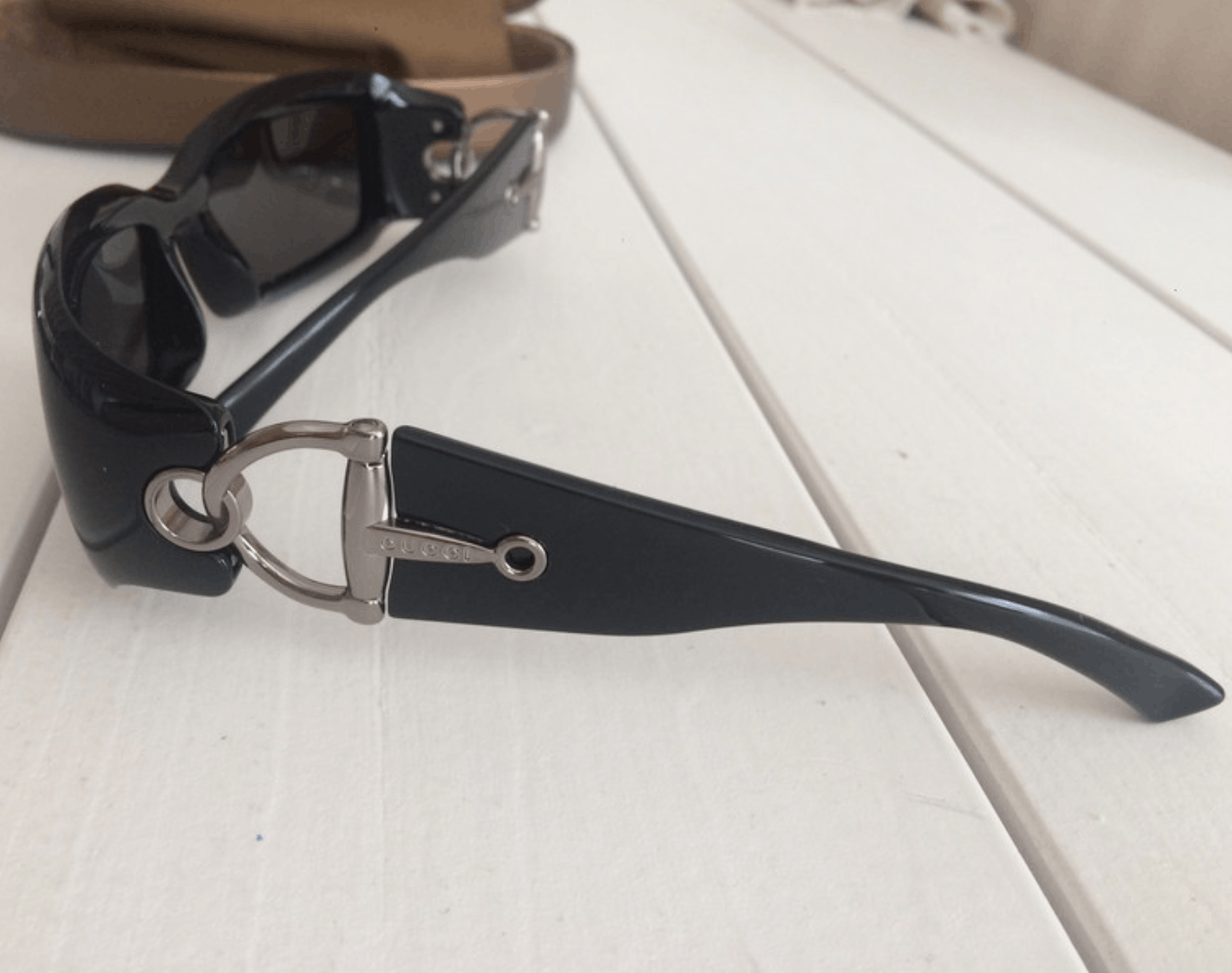 Gucci GUCCI Sunglasses Shield Rimless 90s Wrap Oval Vintage Size ONE SIZE - 1 Thumbnail