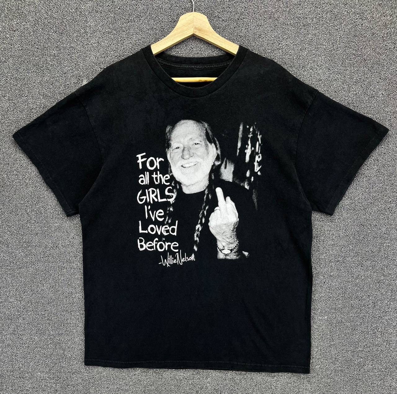 Band Tees Vintage Willie Nelson Punk Rock Band Tees T Shirts Size US M / EU 48-50 / 2 - 1 Thumbnail