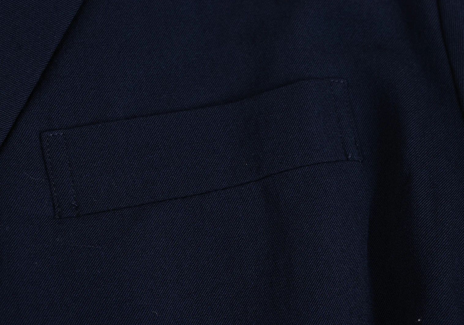 Yohji Yamamoto Yohji Yamamoto Wool Gabardine Jacket Navy M Size US M / EU 48-50 / 2 - 5 Thumbnail