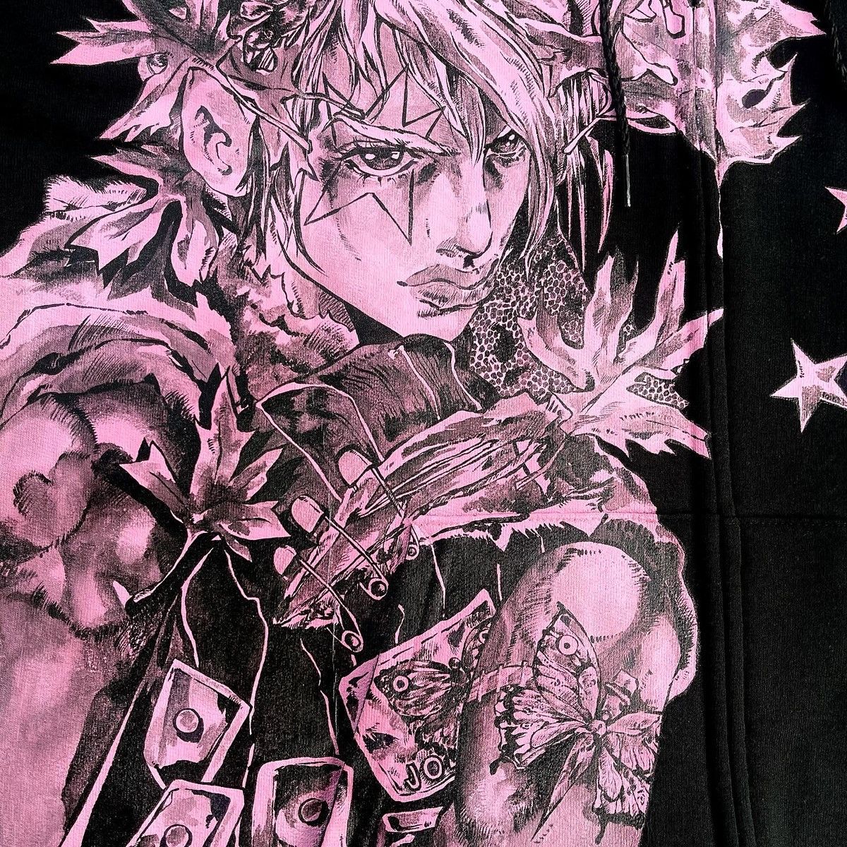 Hanes JOLYNE KUJO Custom Zipup Hood, painted with speedball ink Size US L / EU 52-54 / 3 - 3 Thumbnail