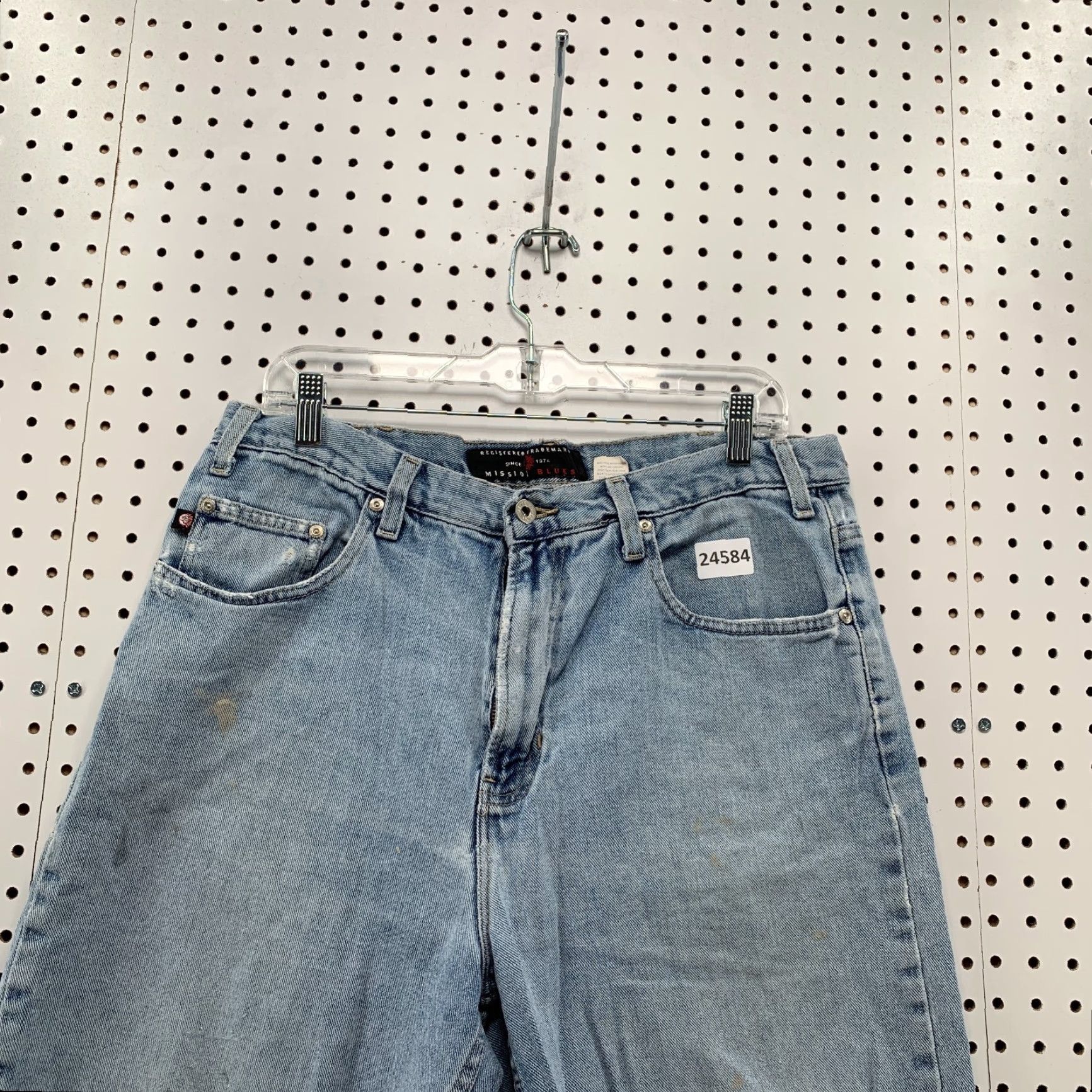 Vintage Vintage 90s Mission Blues Shorts Denim Jorts Distressed Mens 33x10 Blue Size US 33 - 5 Thumbnail