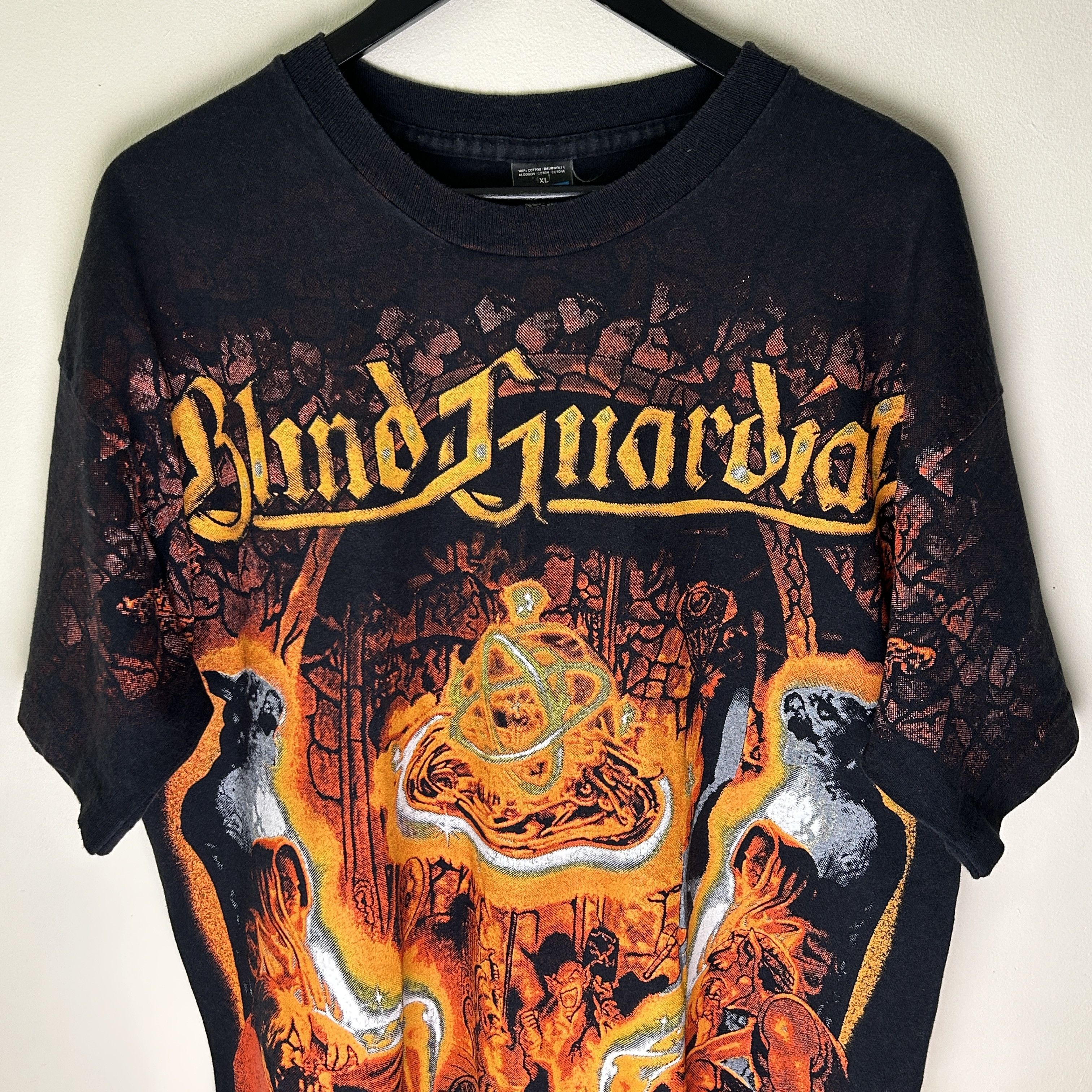 Band Tees Vintage Blind Guardian Allover Print 90’s Band T-shirt Size US XL / EU 56 / 4 - 3 Thumbnail