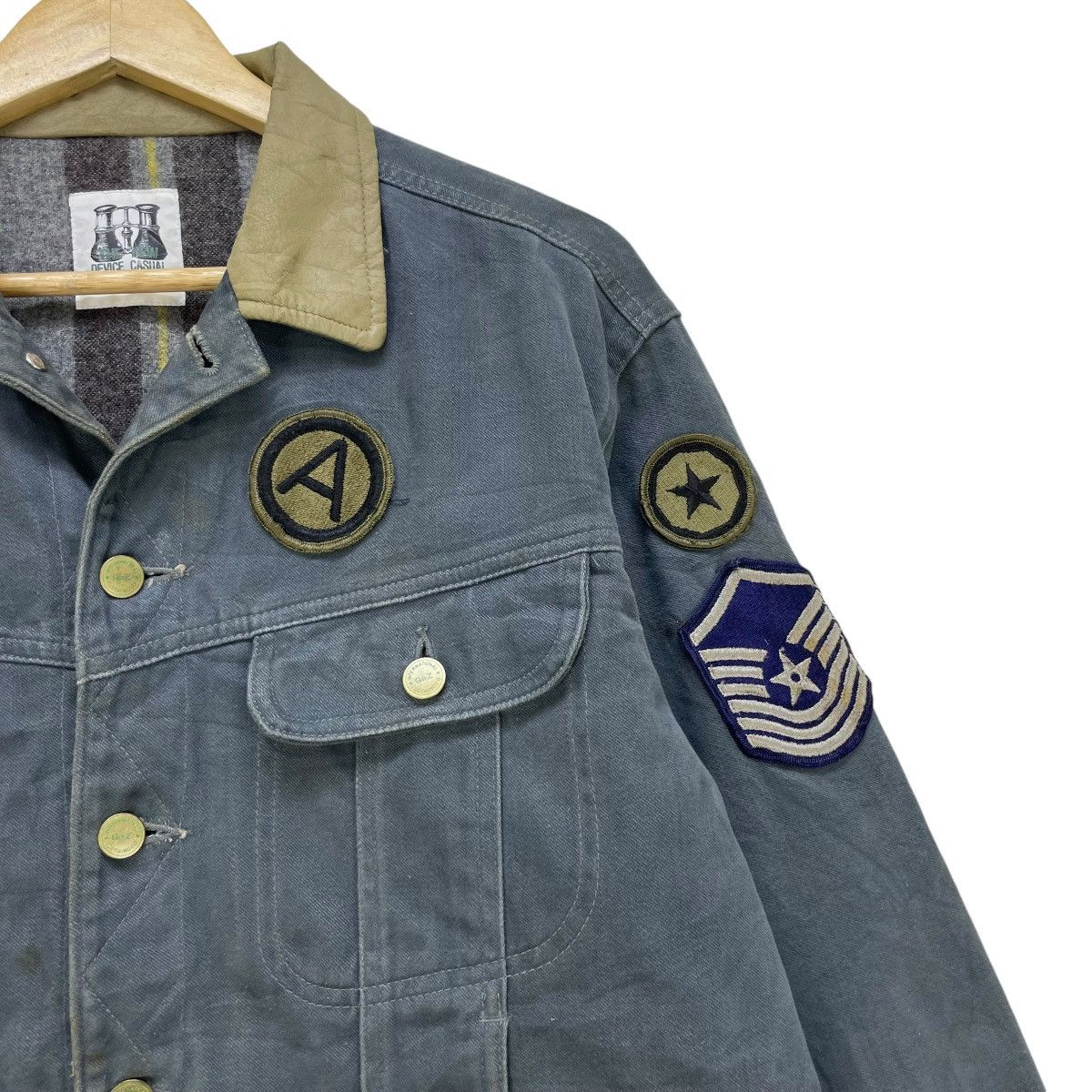 GAS × Japanese Brand × Vintage 💥Vintage Japanese Brand Gaz Trucker Lining Jacket Size US M / EU 48-50 / 2 - 6 Thumbnail
