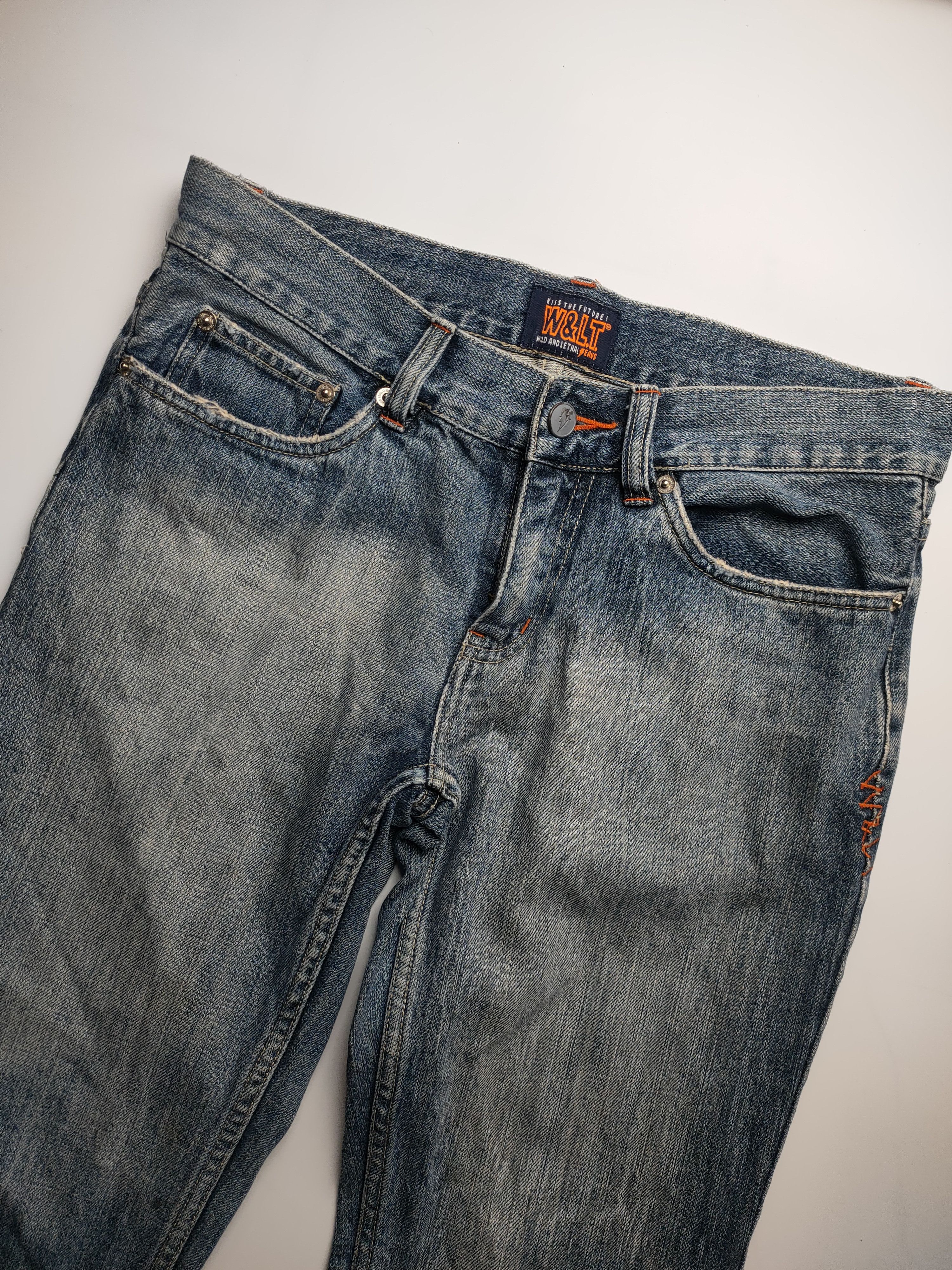 W&LT × Walter Van Beirendonck Vintage W&LT Flared Denim Jeans Size 30" / US 8 / IT 44 - 6 Thumbnail