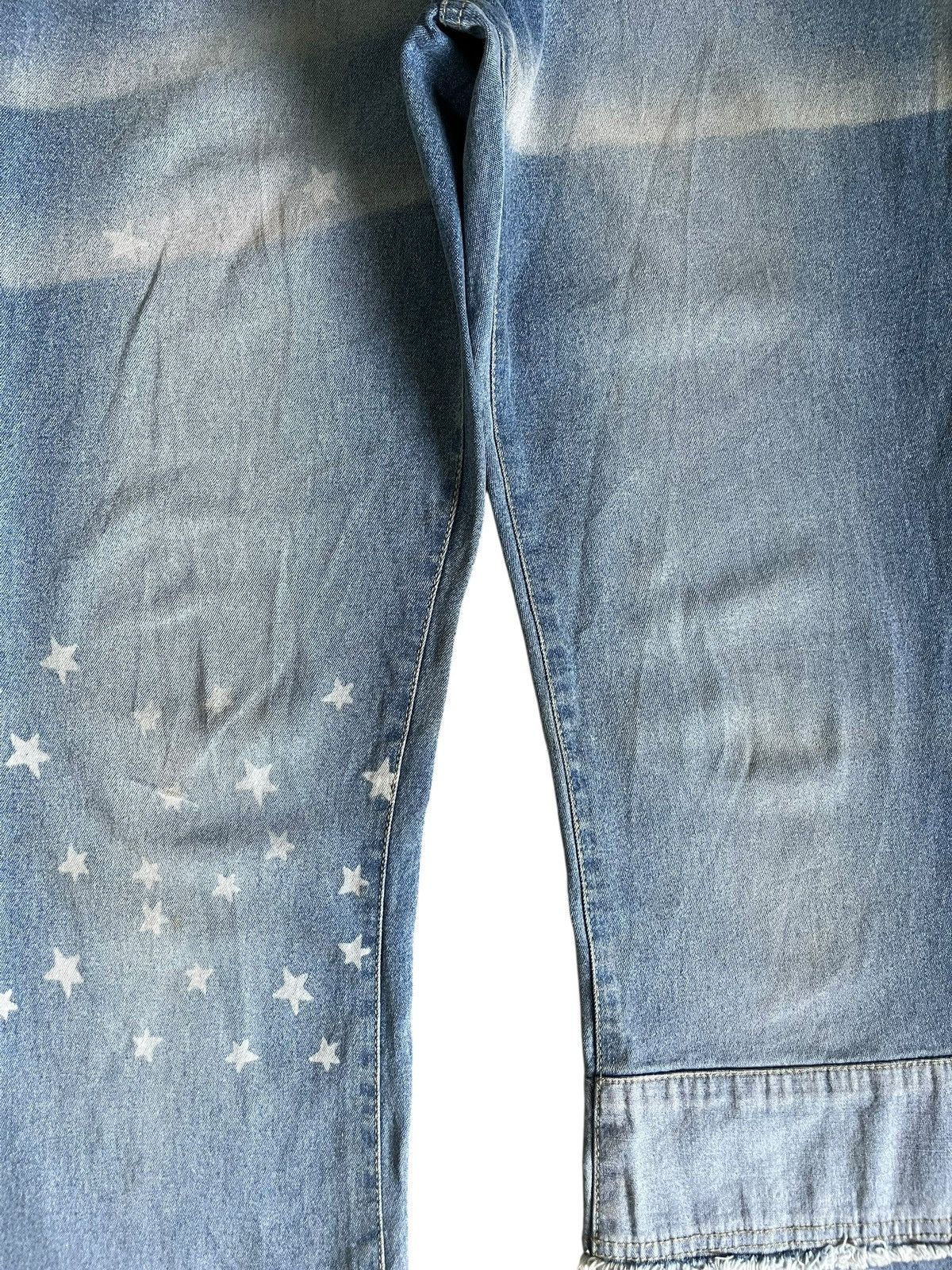 Hysteric Glamour Vintage Japanese Brand Mud Wash Patch Printed Flare Jeans Size 30" / US 8 / IT 44 - 3 Thumbnail