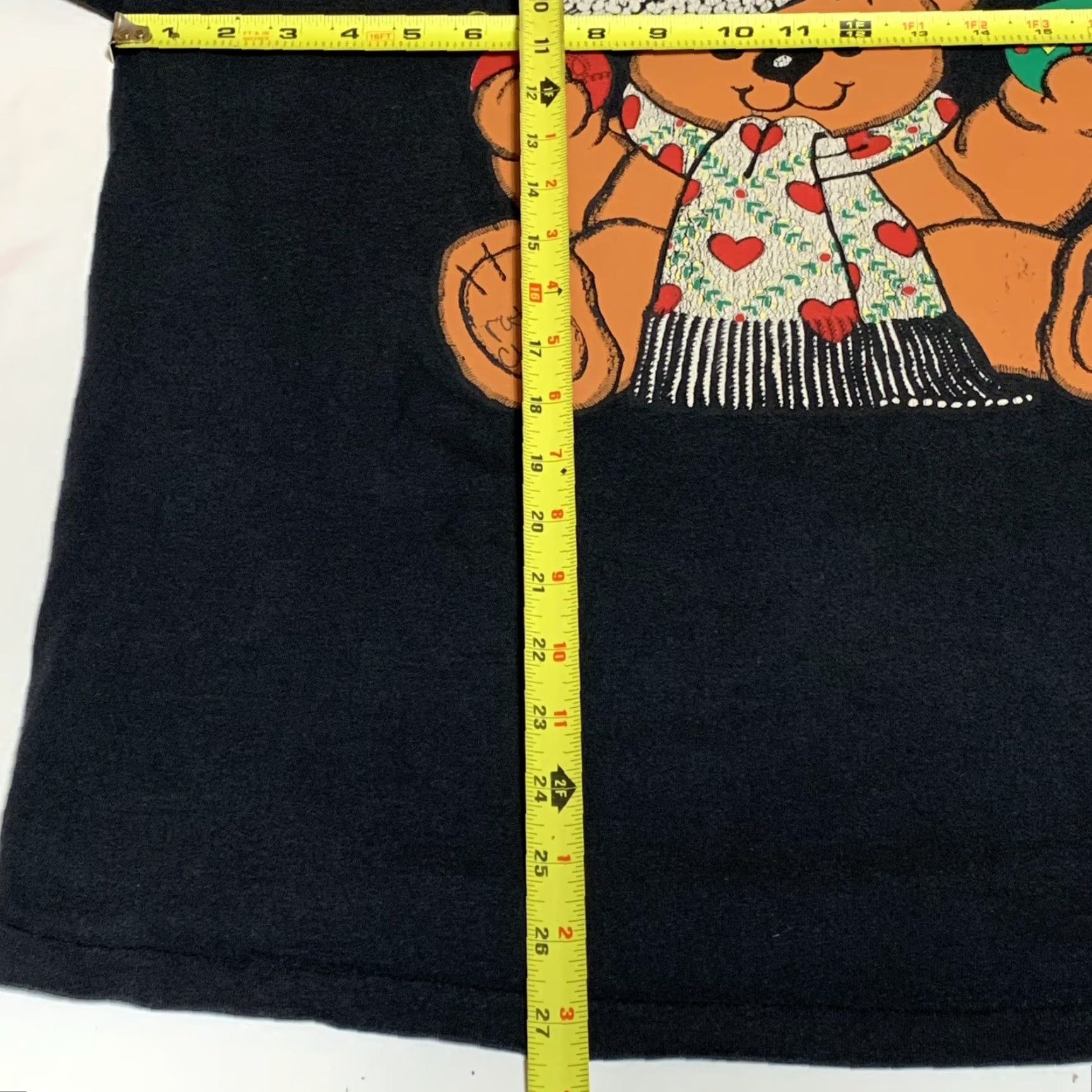 Vintage Vtg Christmas Bear T Shirt Black Large 1990s Single Stitch Graphic Tee Men Womens Christmas Happy Holidays +0? Size US L / EU 52-54 / 3 - 7 Thumbnail