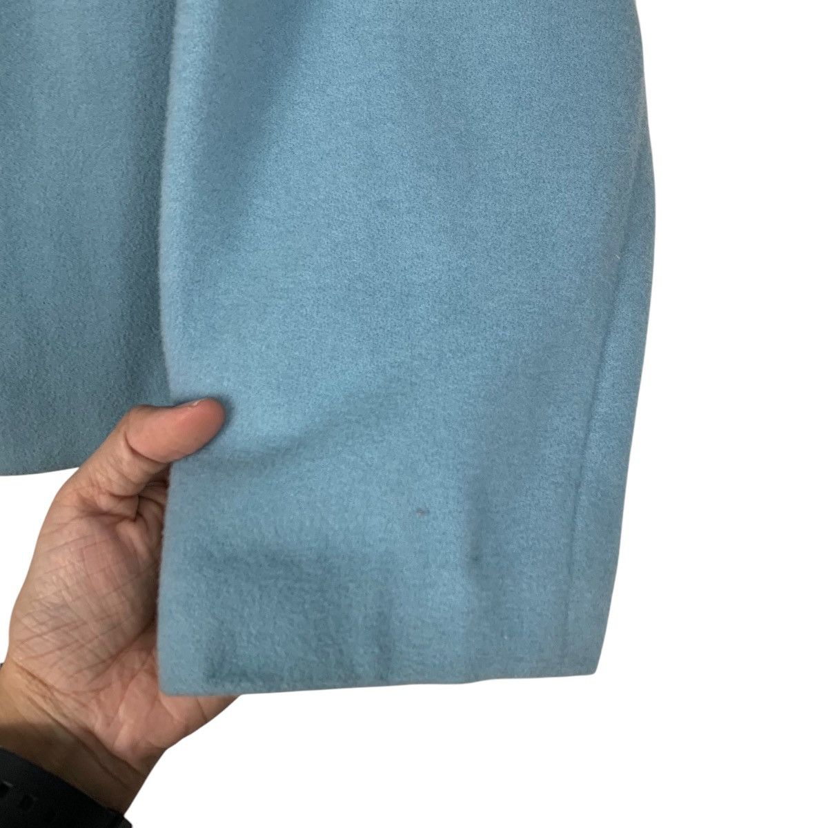 Louis Feraud LOUIS FERAUD Baby Blue Wool Oversized Coat Jacket #2038-C88 Size M / US 6-8 / IT 42-44 - 13 Thumbnail