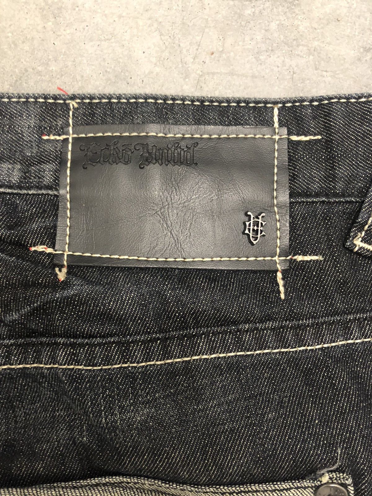 Ecko Unltd. × Vintage Ecko Embroidered Crazy Baggy Denim Jeans Y2K Hype Streetwear Size US 34 / EU 50 - 5 Thumbnail
