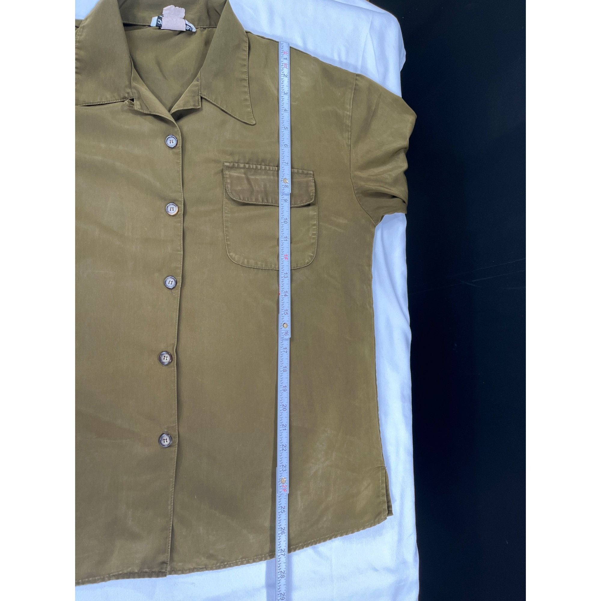 Other California Krush SKU 7783 Womens Vintage Olive Green Button Size XL / US 12-14 / IT 48-50 - 5 Thumbnail