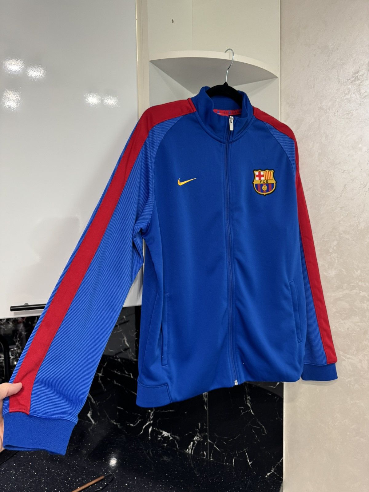 Nike Vintage Nike FC Barcelona Zip Soccer Jersey Y2K Drill Rare Size US XL / EU 56 / 4 - 3 Thumbnail
