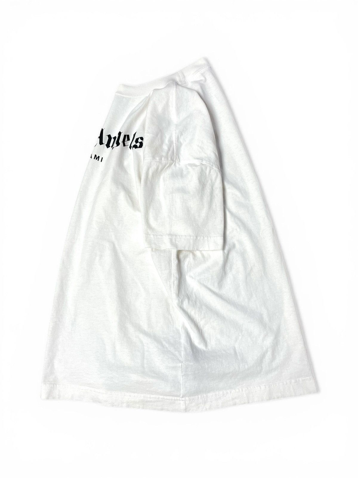 Palm Angels Palm Angels Miami Spray Logo T-Shirt – White – Size L Size US L / EU 52-54 / 3 - 2 Thumbnail