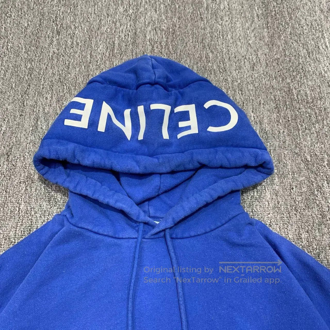 Celine celine blue logo hoodie sweatshirt in xs. Size XS / US 0-2 / IT 36-38 - 8 Thumbnail