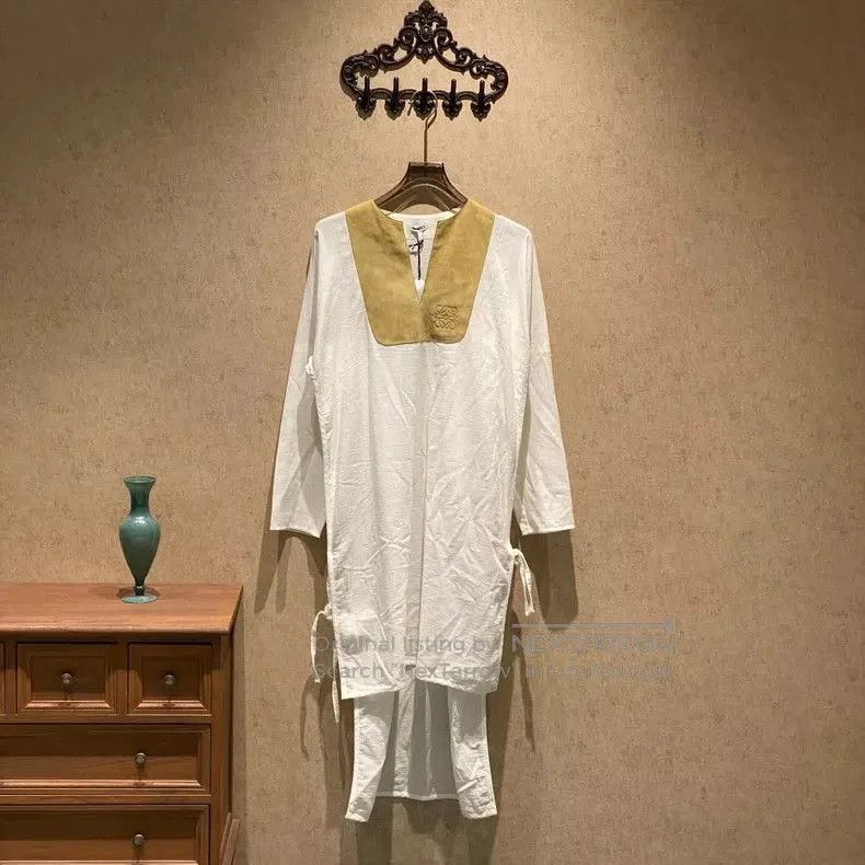 Loewe Loewe White Paneled Logo Dress XS. Size XS / US 0-2 / IT 36-38 - 1 Thumbnail