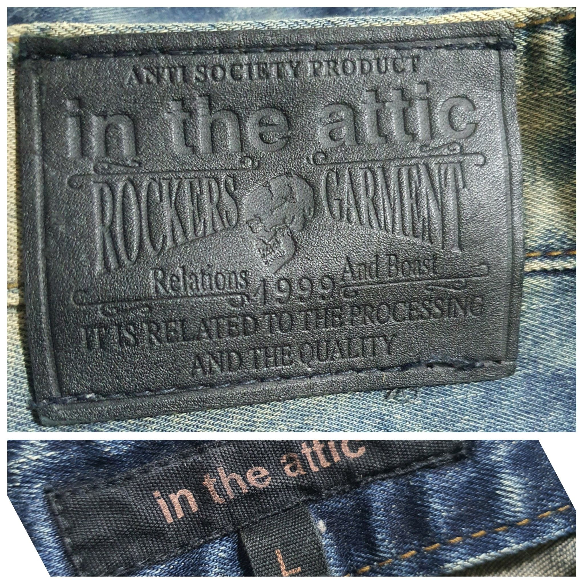 In The Attic × Japanese Brand IN THE ATTIC 33”/40.5” STRETCHABLE SOFT MATERIAL JEANS Size US 33 - 4 Thumbnail