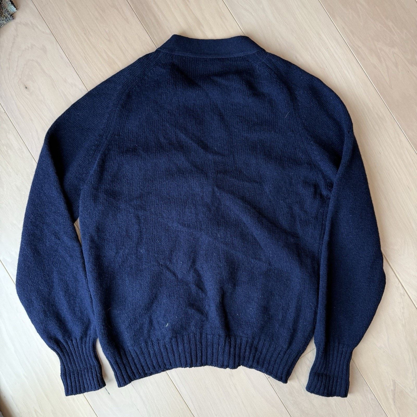 L.L. Bean Vintage LL Bean Shetland Wool Cardigan Large Navy Winter Size US L / EU 52-54 / 3 - 8 Thumbnail