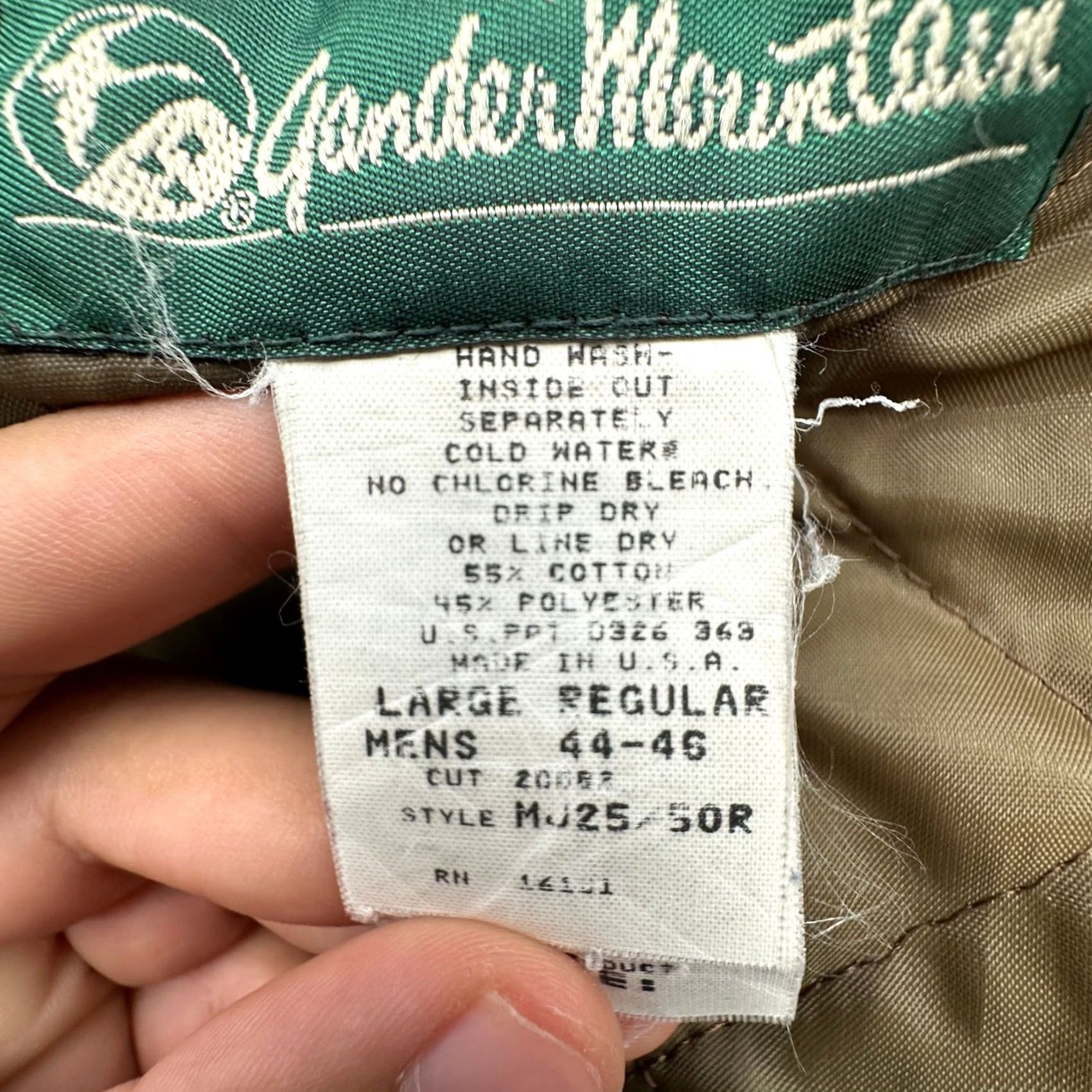 Vintage VINTAGE Gander Mountain Timber Ghost Camouflage Bomber Jacket Mens Large Snap Green 90s Size US L / EU 52-54 / 3 - 3 Thumbnail