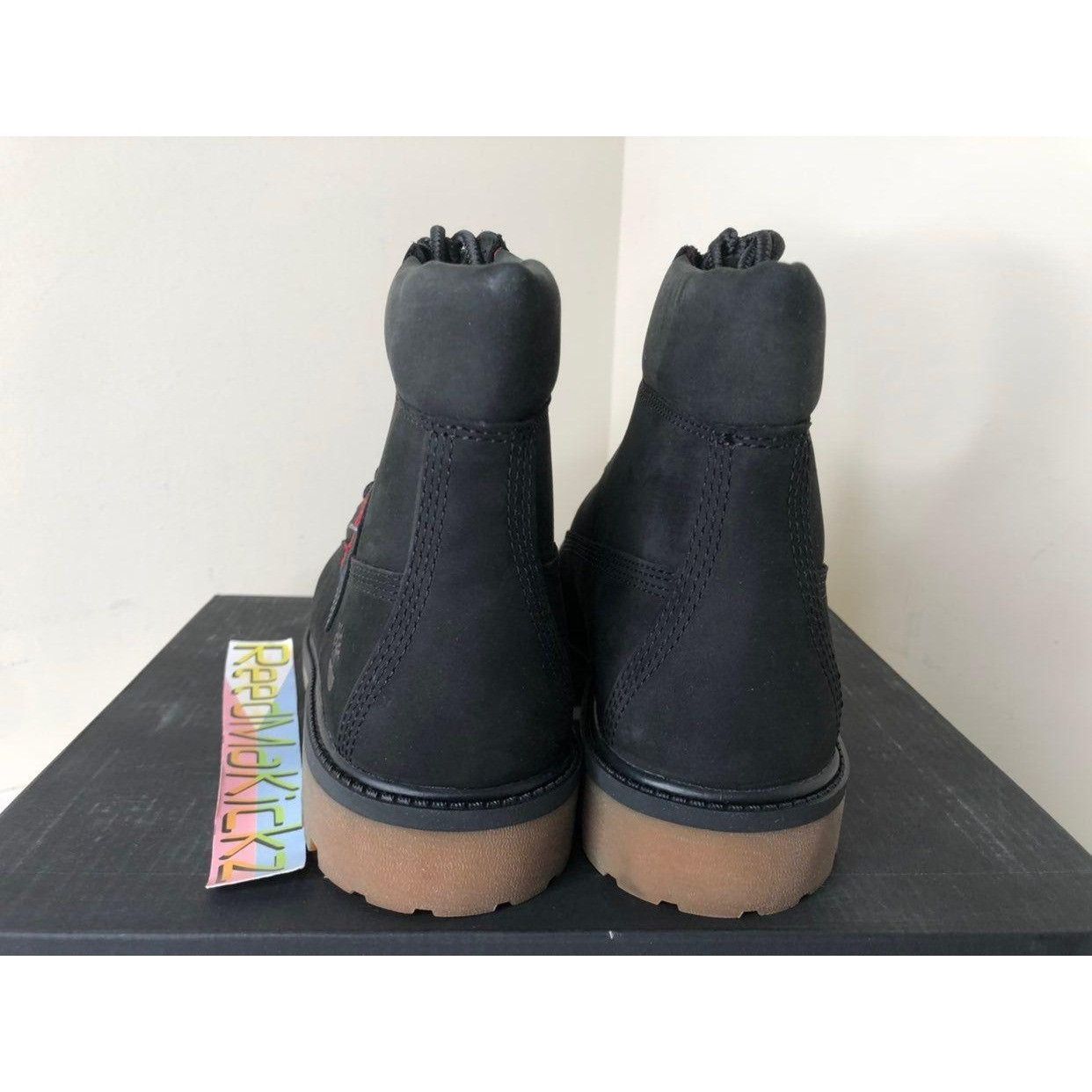 Timberland Timberland Boots 6 inch Black Patch Kids 5Y Size US 5 / EU 37 - 4 Thumbnail
