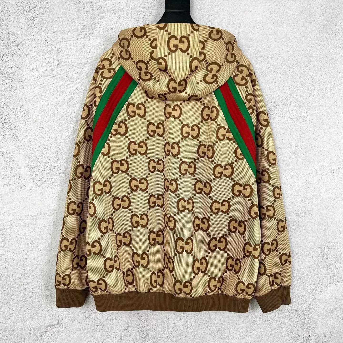 Gucci Gucci red green stripe brown logo track jacket Size US XXL / EU 58 / 5 - 2 Thumbnail