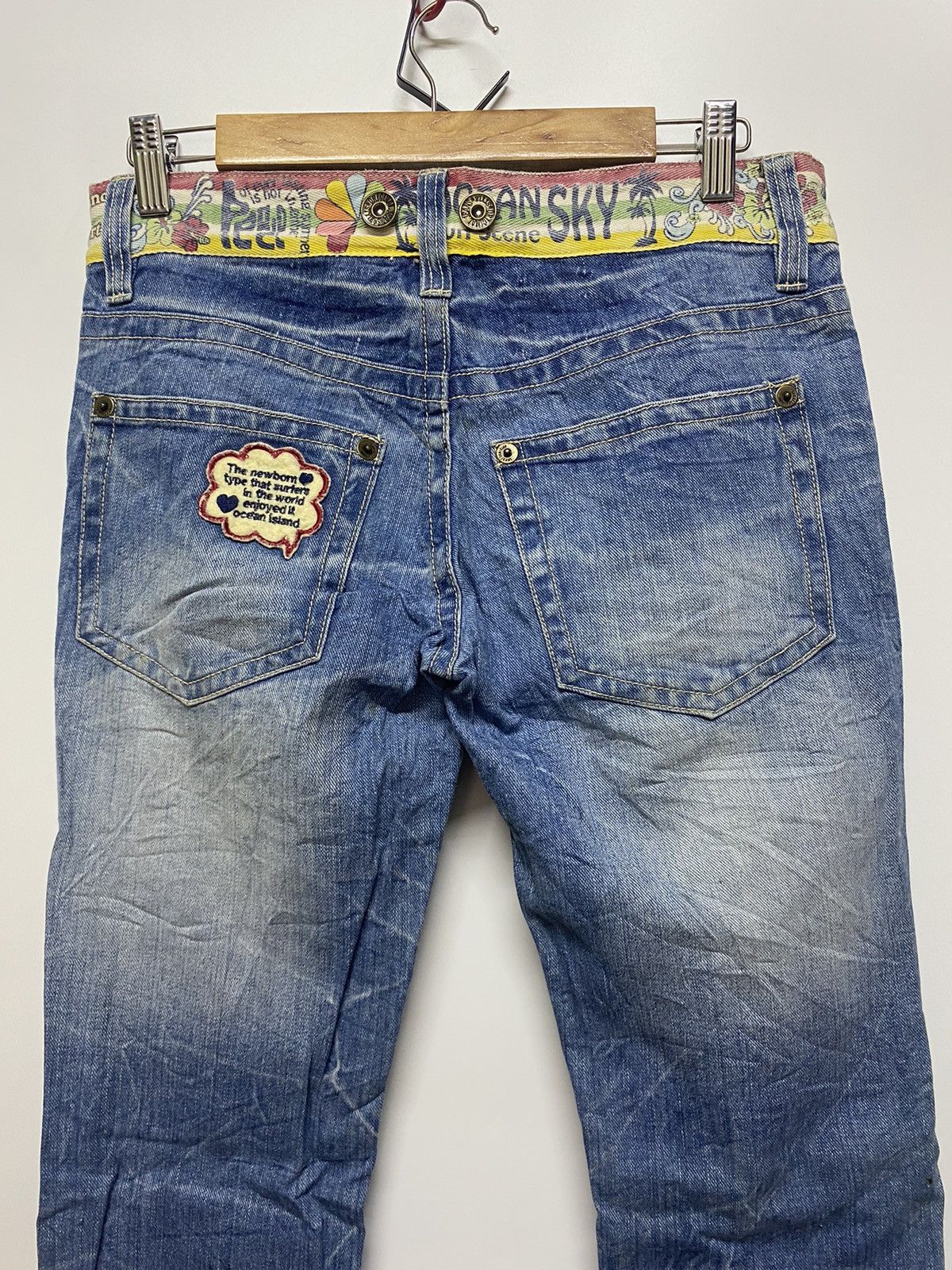 Designer × Japanese Brand Japanese Brand Beach Ocean Patches Denim Distressed Jeans Size 30" / US 8 / IT 44 - 7 Thumbnail