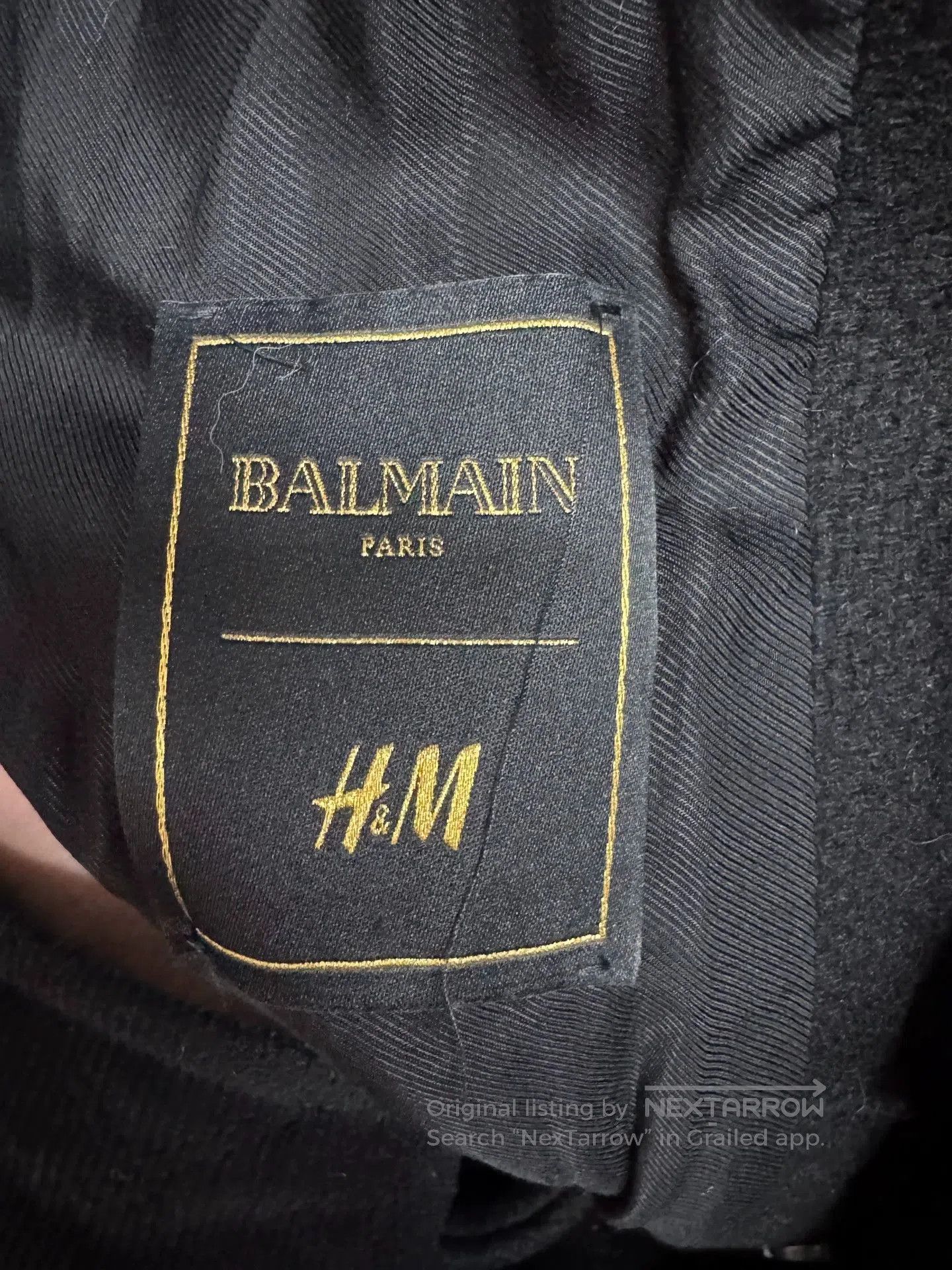 Balmain Balmain x H&M Limited Edition Coat. Size US L / EU 52-54 / 3 - 3 Thumbnail