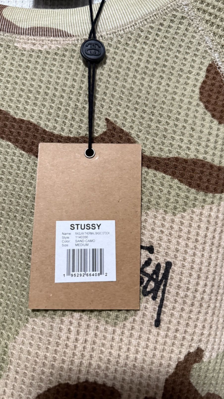 stussy BASIC STÜSSY THERMAL SAND CAMO Basic Stüssy Thermal – Sand Camo | Tops | Stüssy