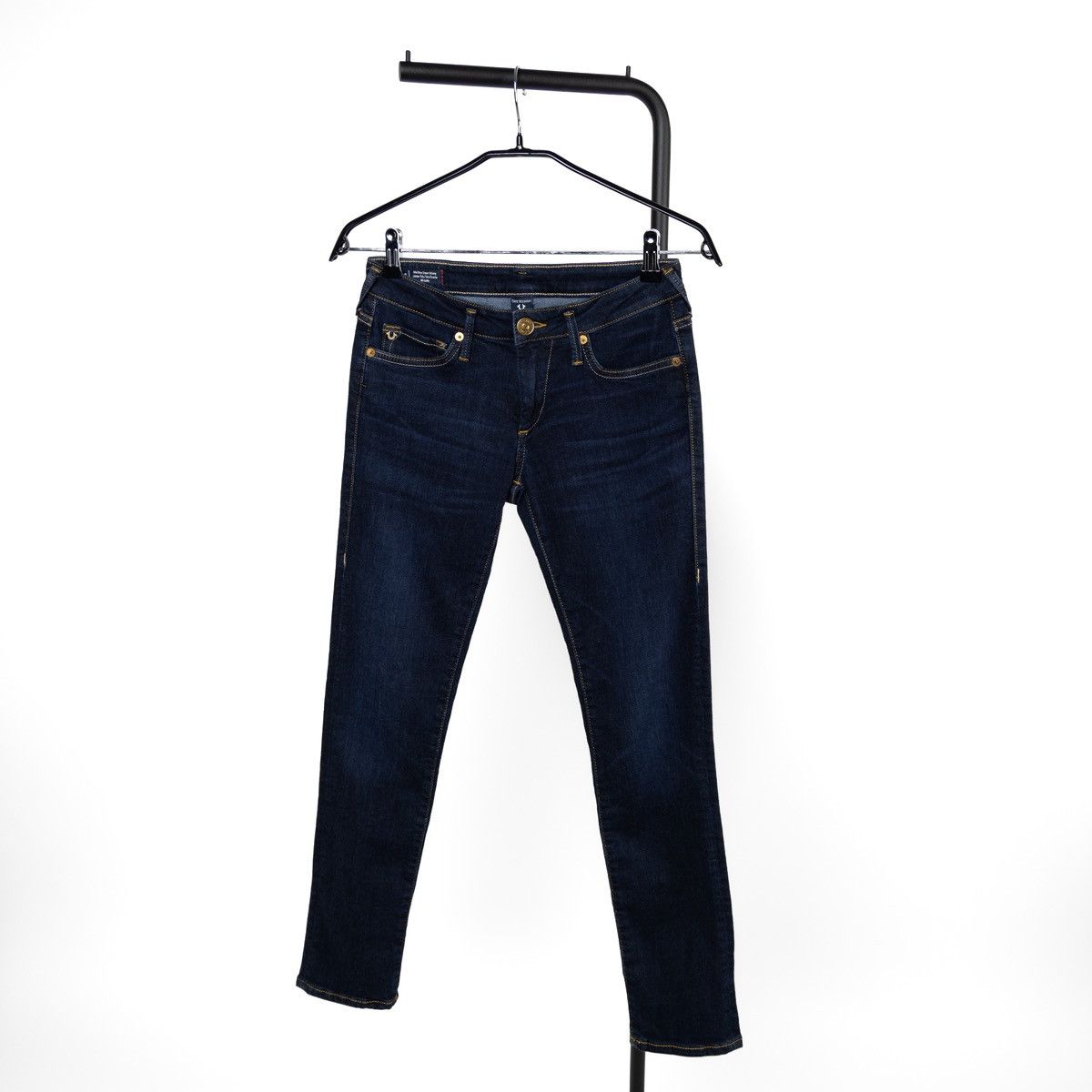 True Religion True Religion New Halle Womens Jeans Dark Blue Stretch Slim Size 28" / US 6 / IT 42 - 1 Thumbnail