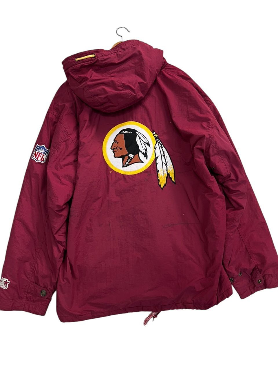 NFL Vintage 90’s Starter Red Skins Hoodie Size US XL / EU 56 / 4 - 7 Thumbnail
