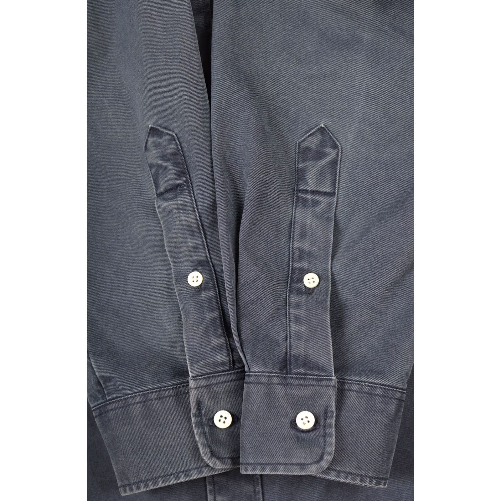 Vintage Schnaydermans Navy Cotton Button Overshirt Shirt Jacket Size 42 Blue Men Button-Up Long Sleeve Regular XS-XL? Size US XL / EU 56 / 4 - 5 Thumbnail