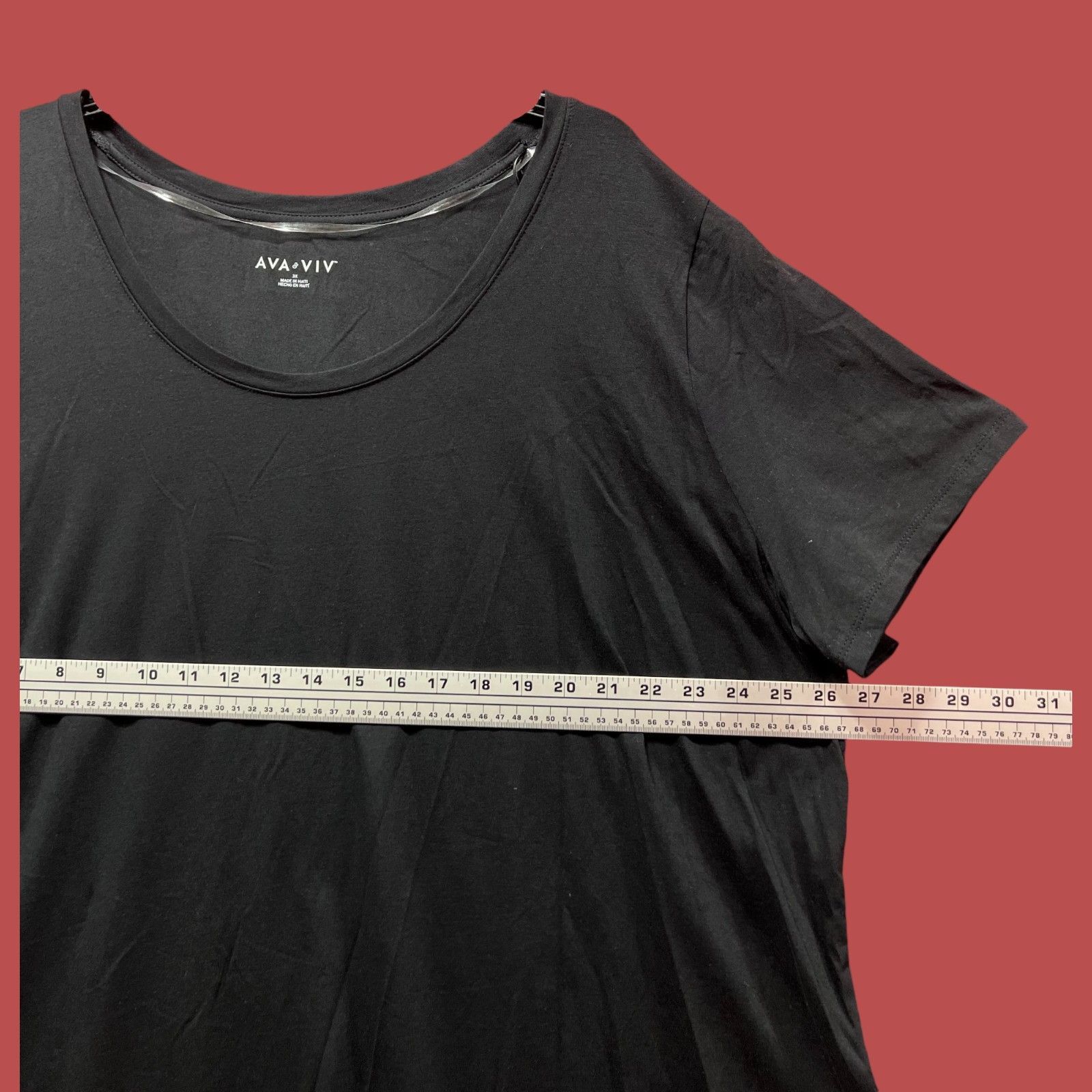 Other Ava & Viv - Women's Short Sleeve Relaxed Scoop Neck T-Shirt Size 3XL / US 20-22 - 5 Thumbnail