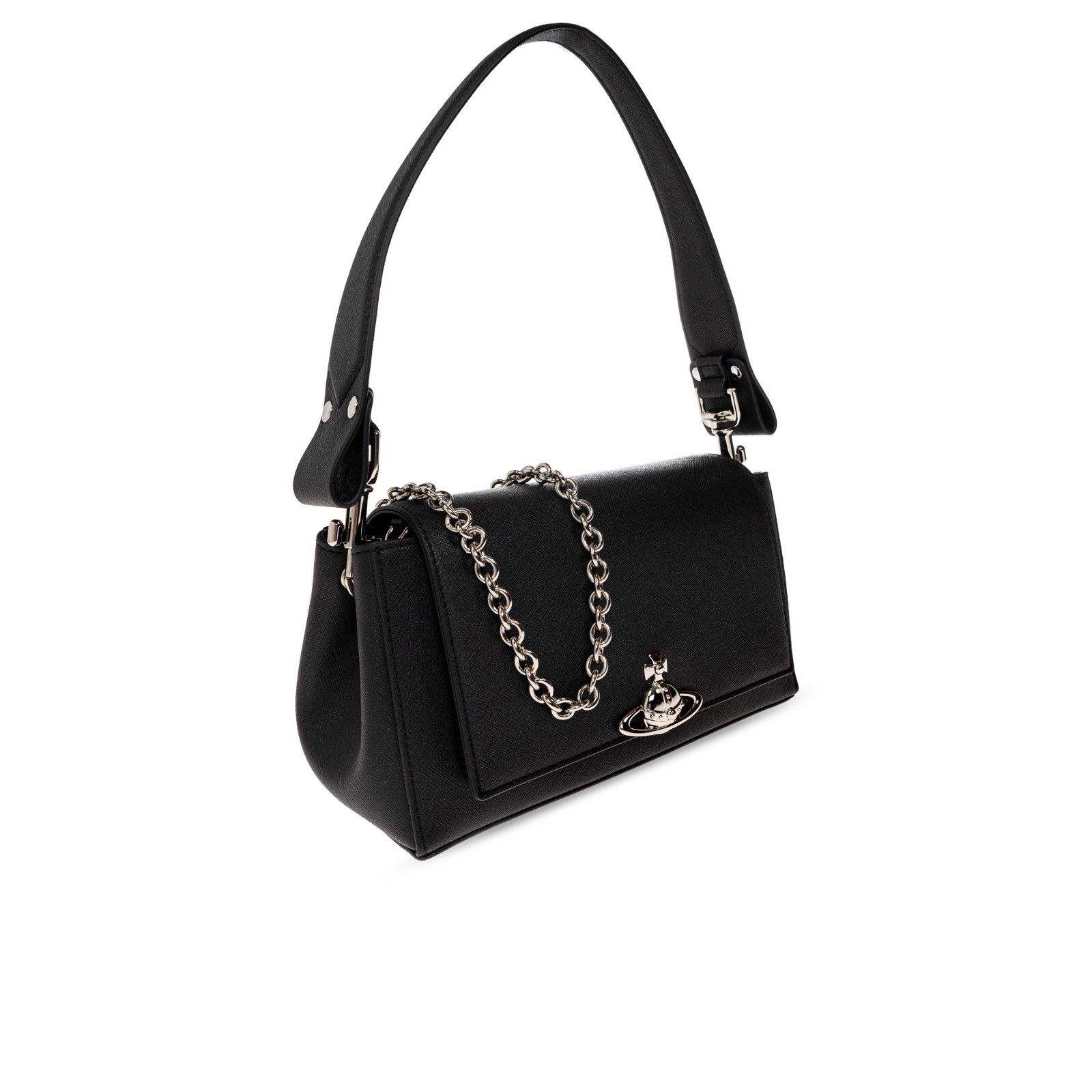 Vivienne Westwood VIVIENNE WESTWOOD Hazel Medium Black Shoulder Bag New & Auth Size ONE SIZE - 3 Thumbnail