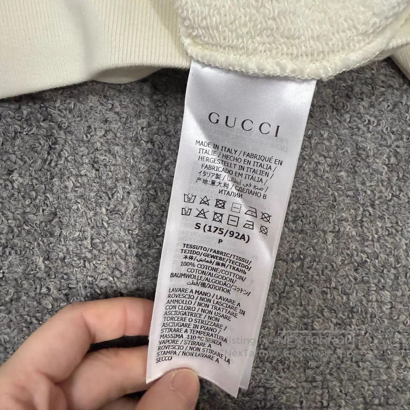 Gucci White Graphic Print Long Sleeve Sweatshirt. Size US S / EU 44-46 / 1 - 4 Thumbnail