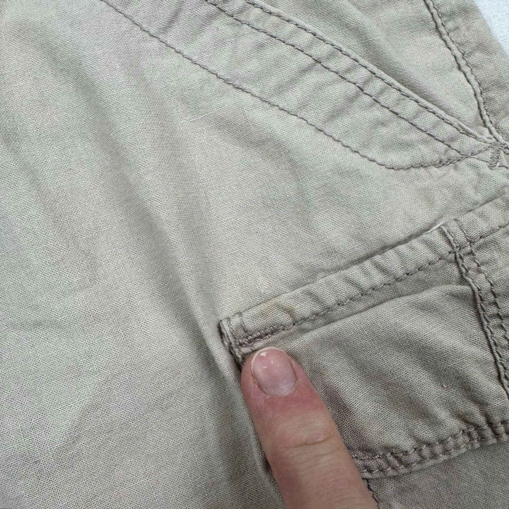 Vintage VINTAGE UNIONBAY Cargo Shorts Womens 15 Khaki Hipster Y2K Boy Fit Size 36" / US 14 / IT 50 - 5 Thumbnail