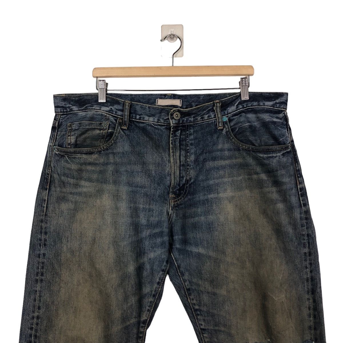 Japanese Brand 🔥Vintage Denim Jeans Uniqlo Japan Issey Miyake Size US 40 / EU 56 - 3 Thumbnail