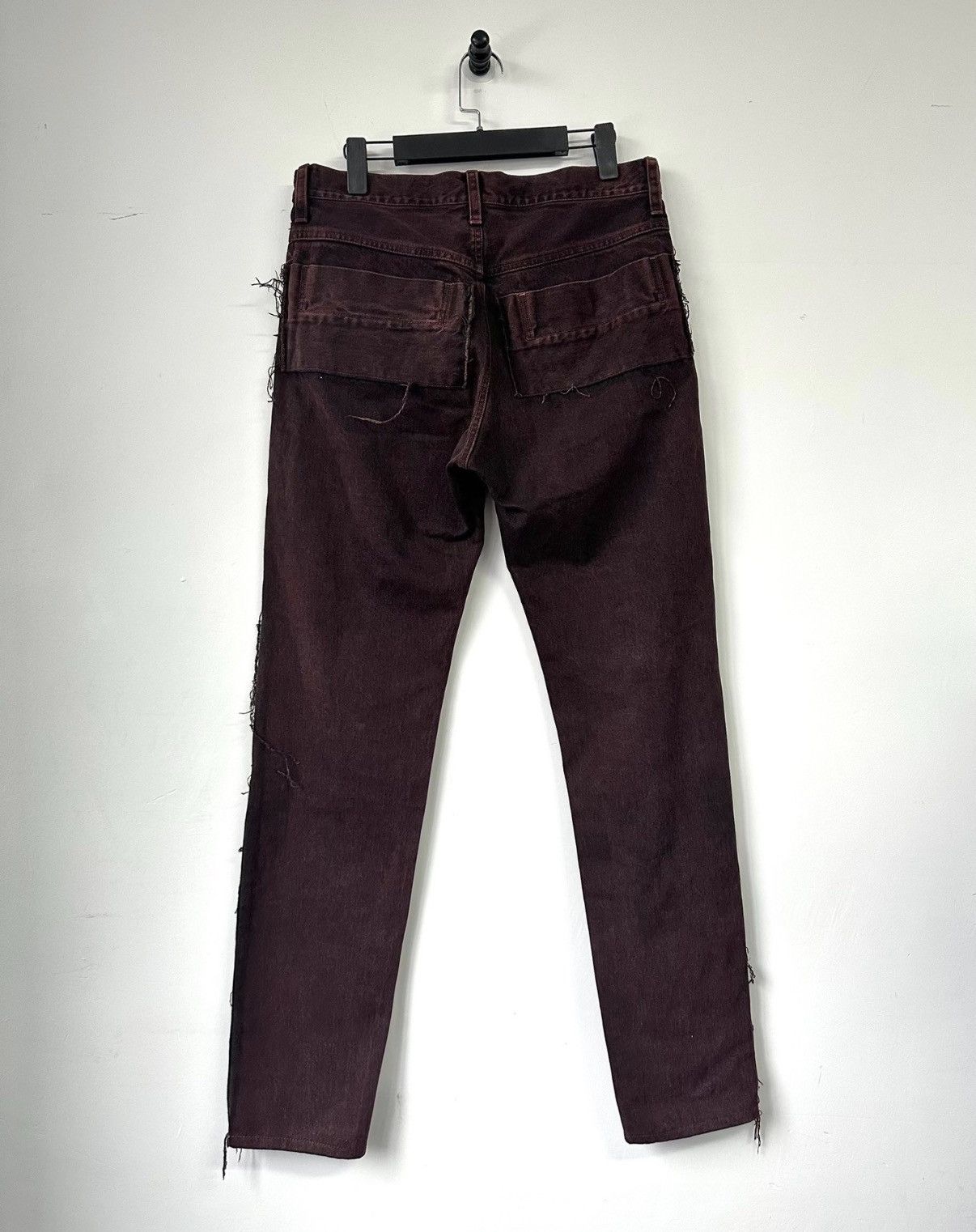 Yohji Yamamoto Yohji Yamamoto Pour Homme 2012AW Slim fit denim jeans K7 Size US 32 / EU 48 - 2 Thumbnail
